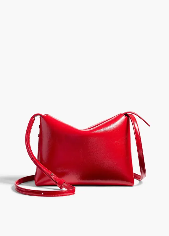Lina Crossbody Bag in Rebel Crackle Patent Leather sold by KHAITE