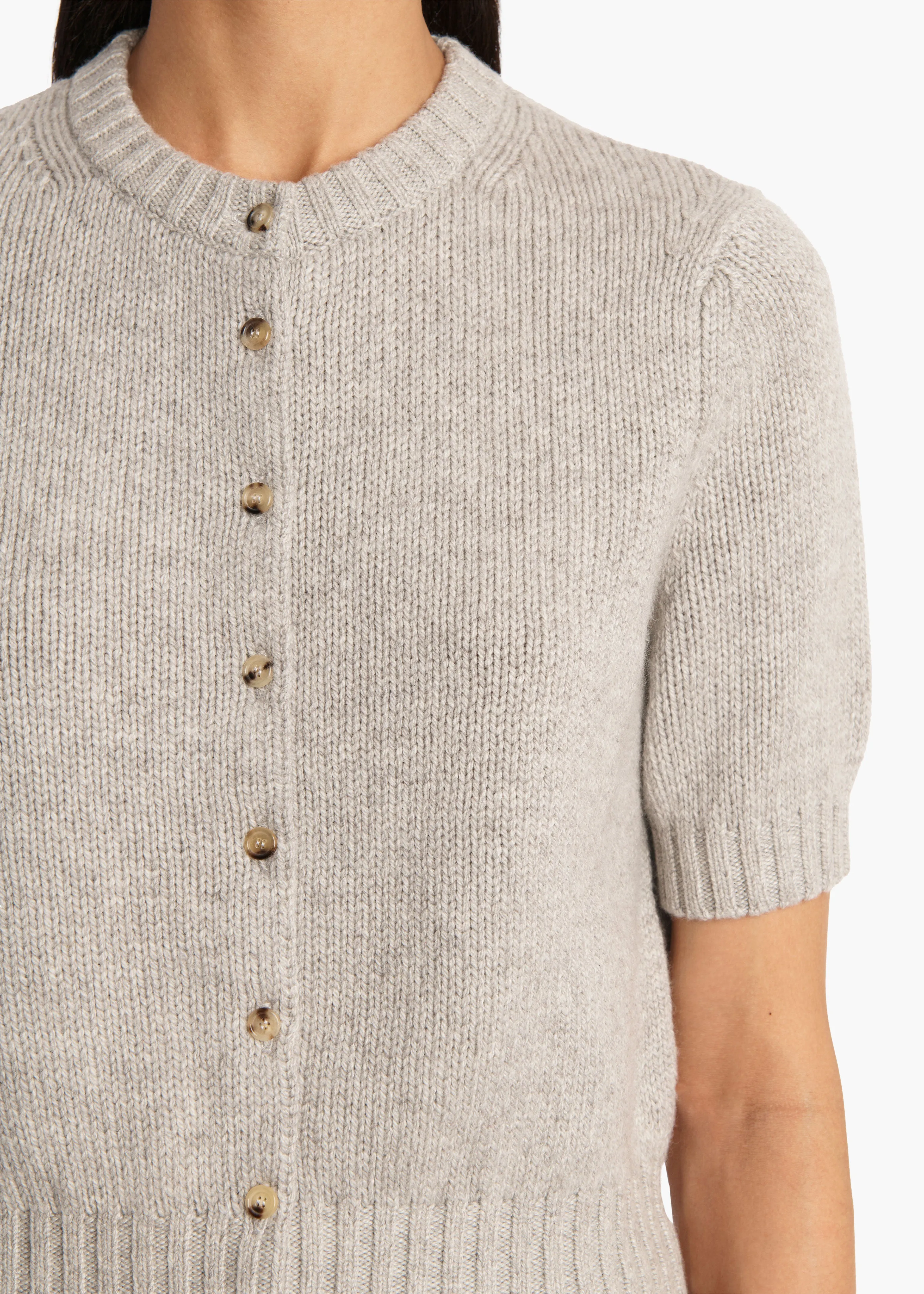 Nora Cardigan in Heather Grey sold by KHAITE product image thumbnail 5