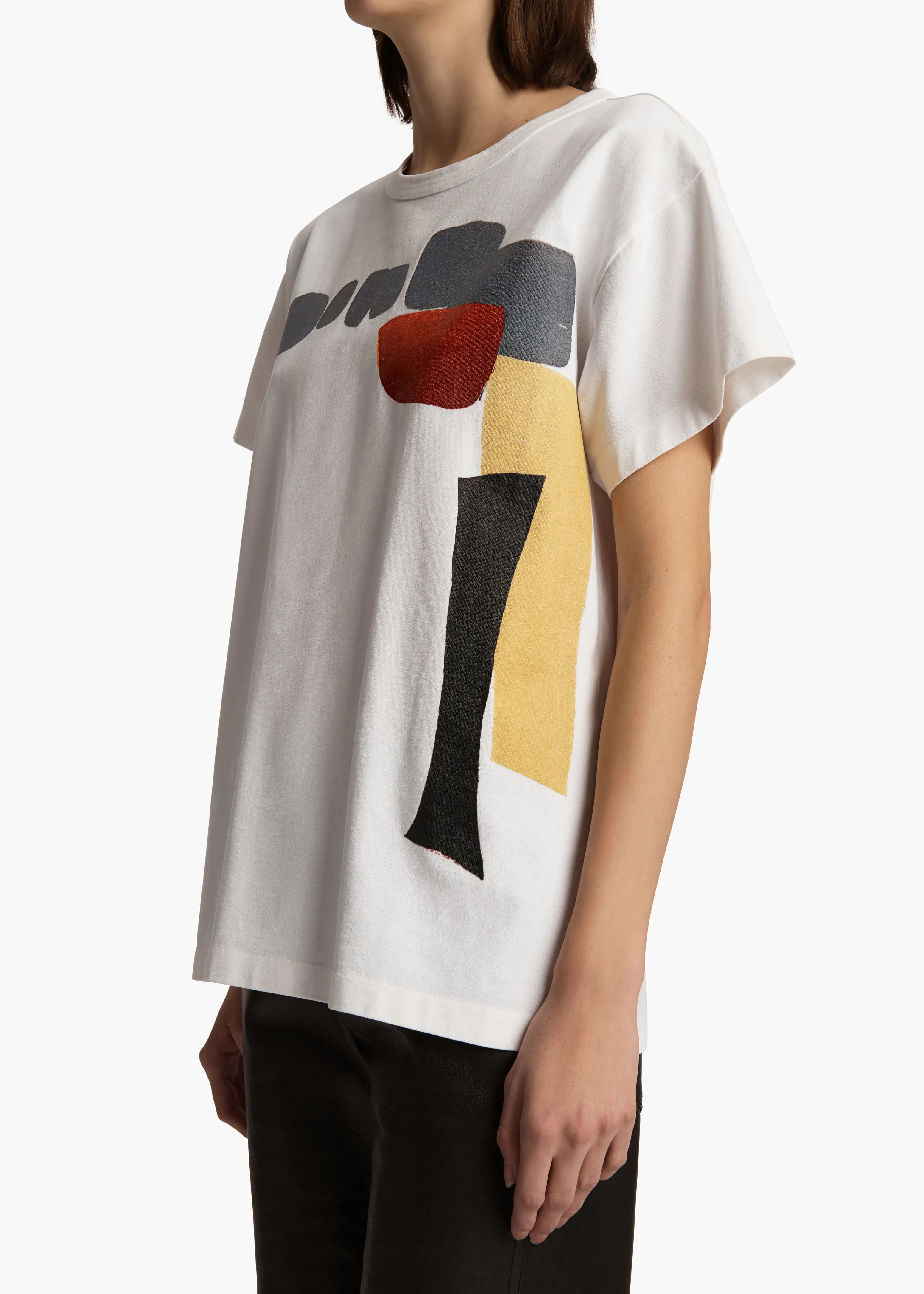 Maeve T-shirt in White Multi sold by KHAITE product image thumbnail 5