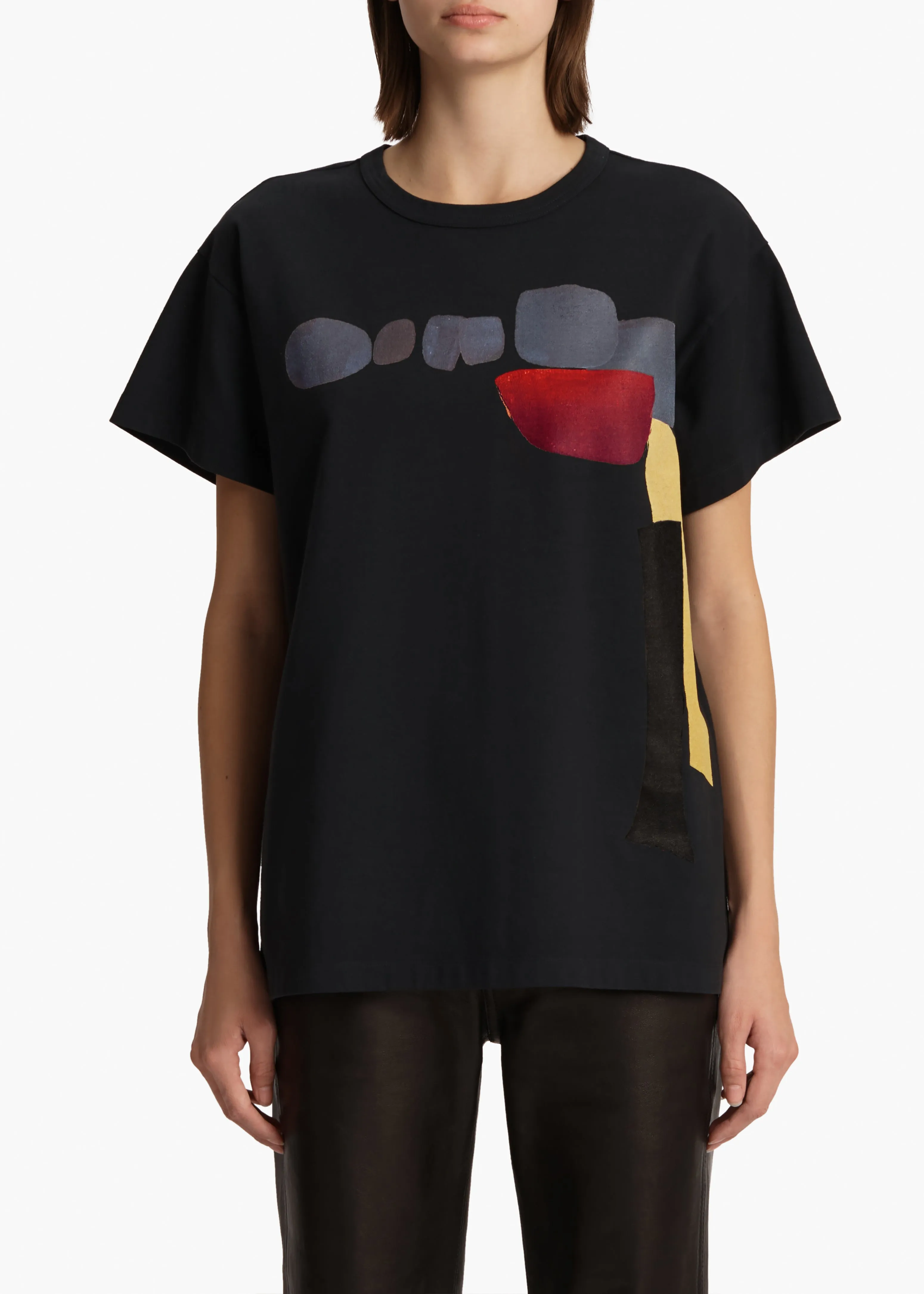 Maeve T-Shirt in Black Multi sold by KHAITE product image thumbnail 3