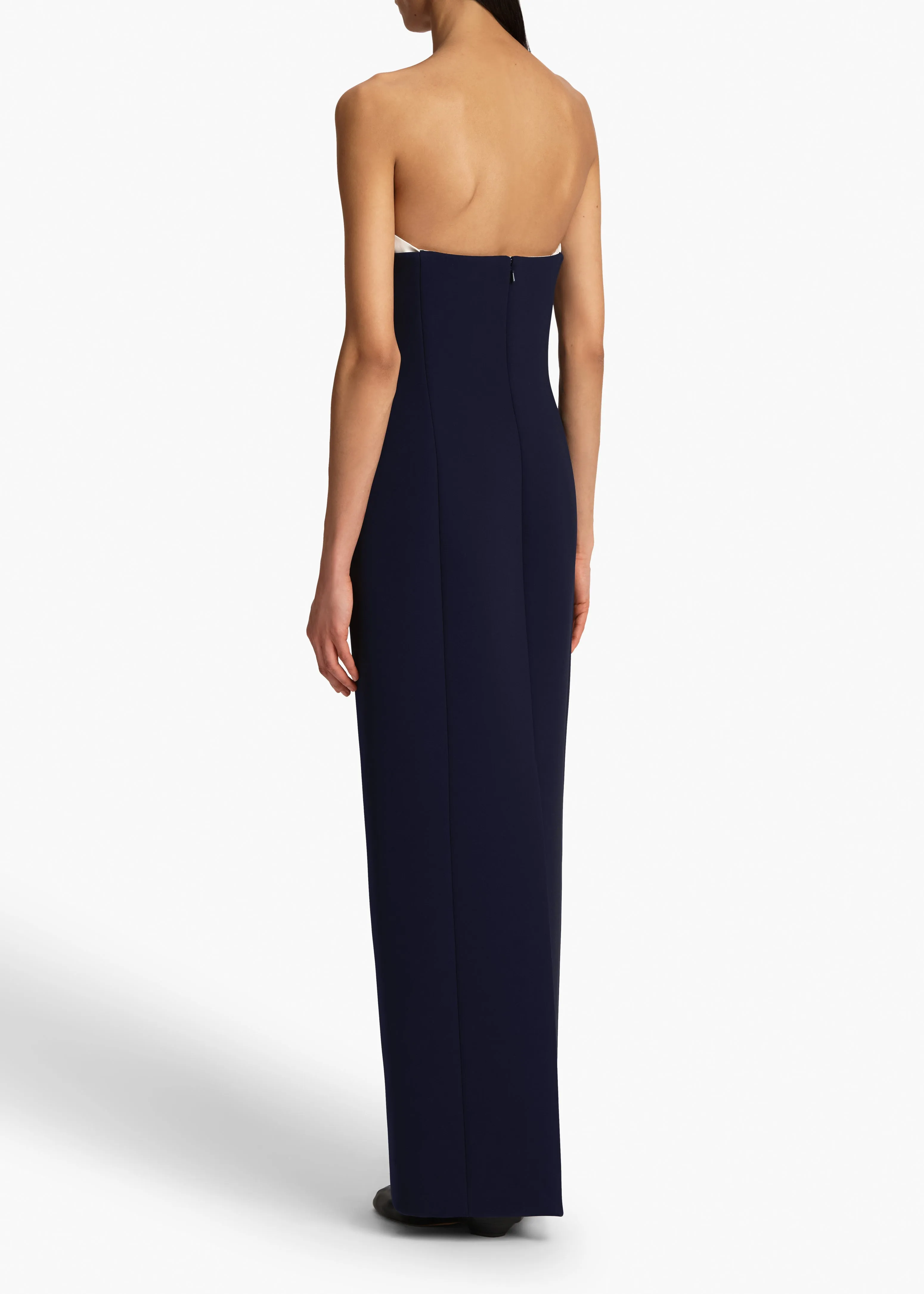 Yael Dress in Dark Navy sold by KHAITE product image thumbnail 4