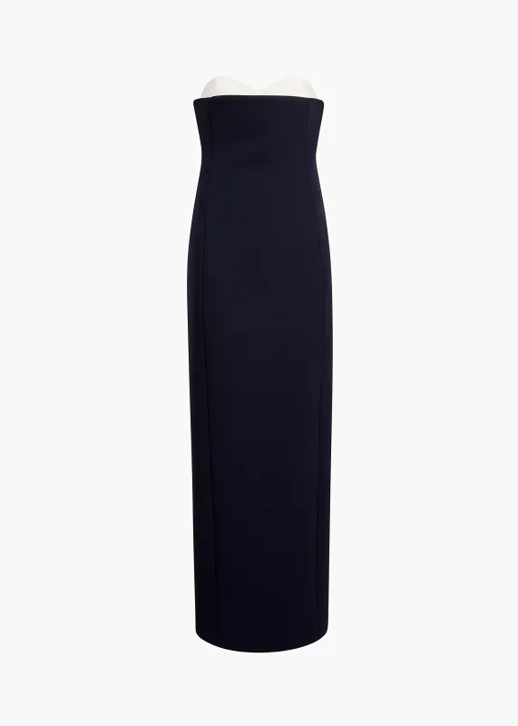 Yael Dress in Dark Navy sold by KHAITE