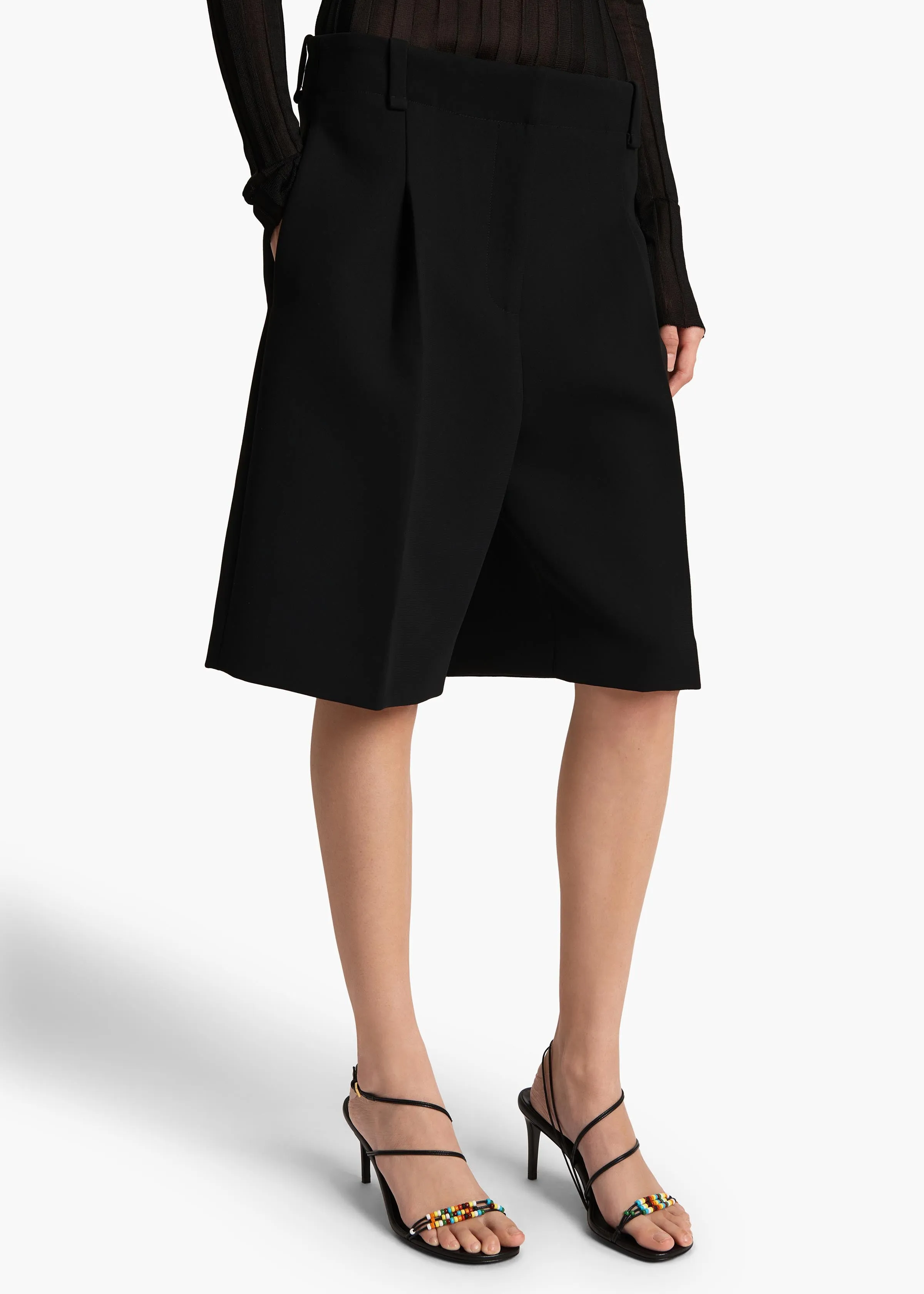 Laden Short in Black sold by KHAITE product image thumbnail 5