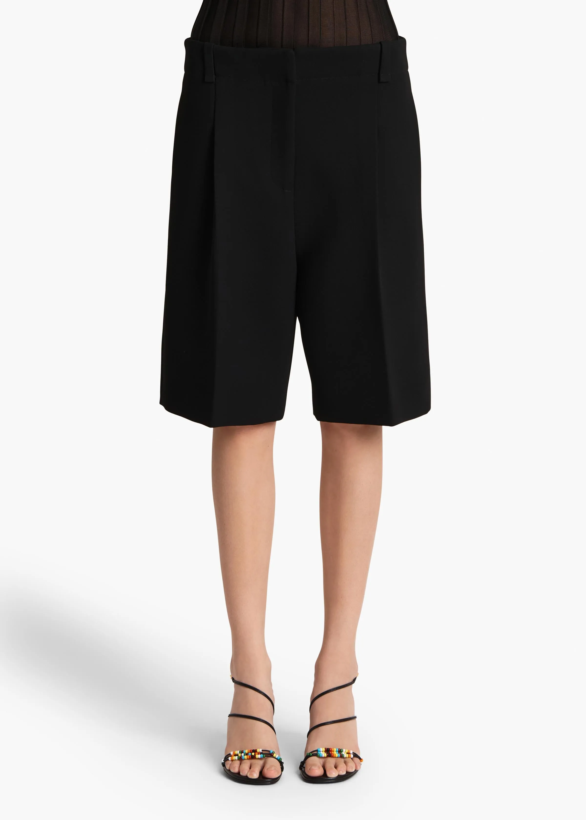 Laden Short in Black sold by KHAITE product image thumbnail 3