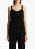 Maura Tank in Black sold by KHAITE
