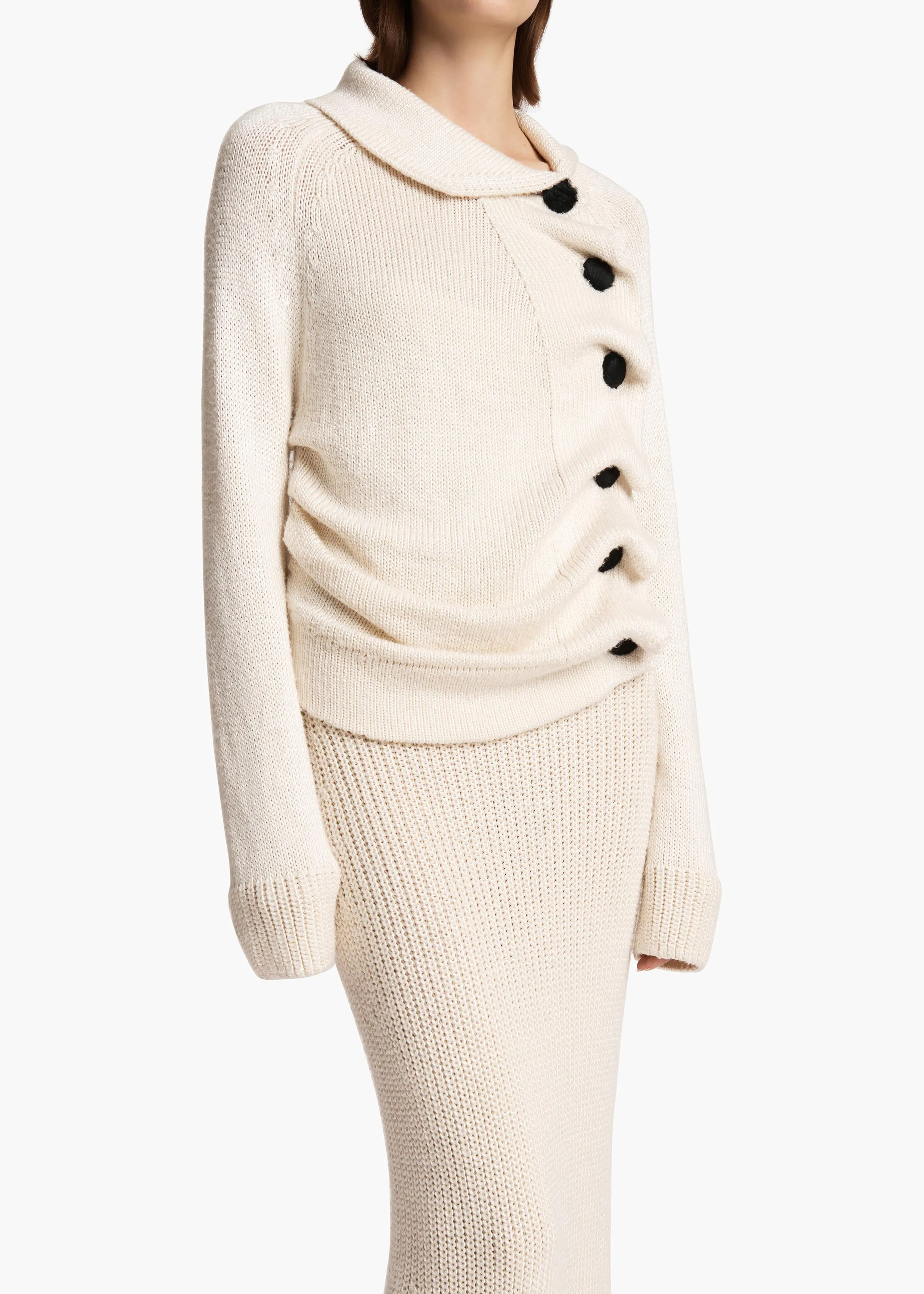 Lorrai Cardigan in Glaze sold by KHAITE product image thumbnail 5