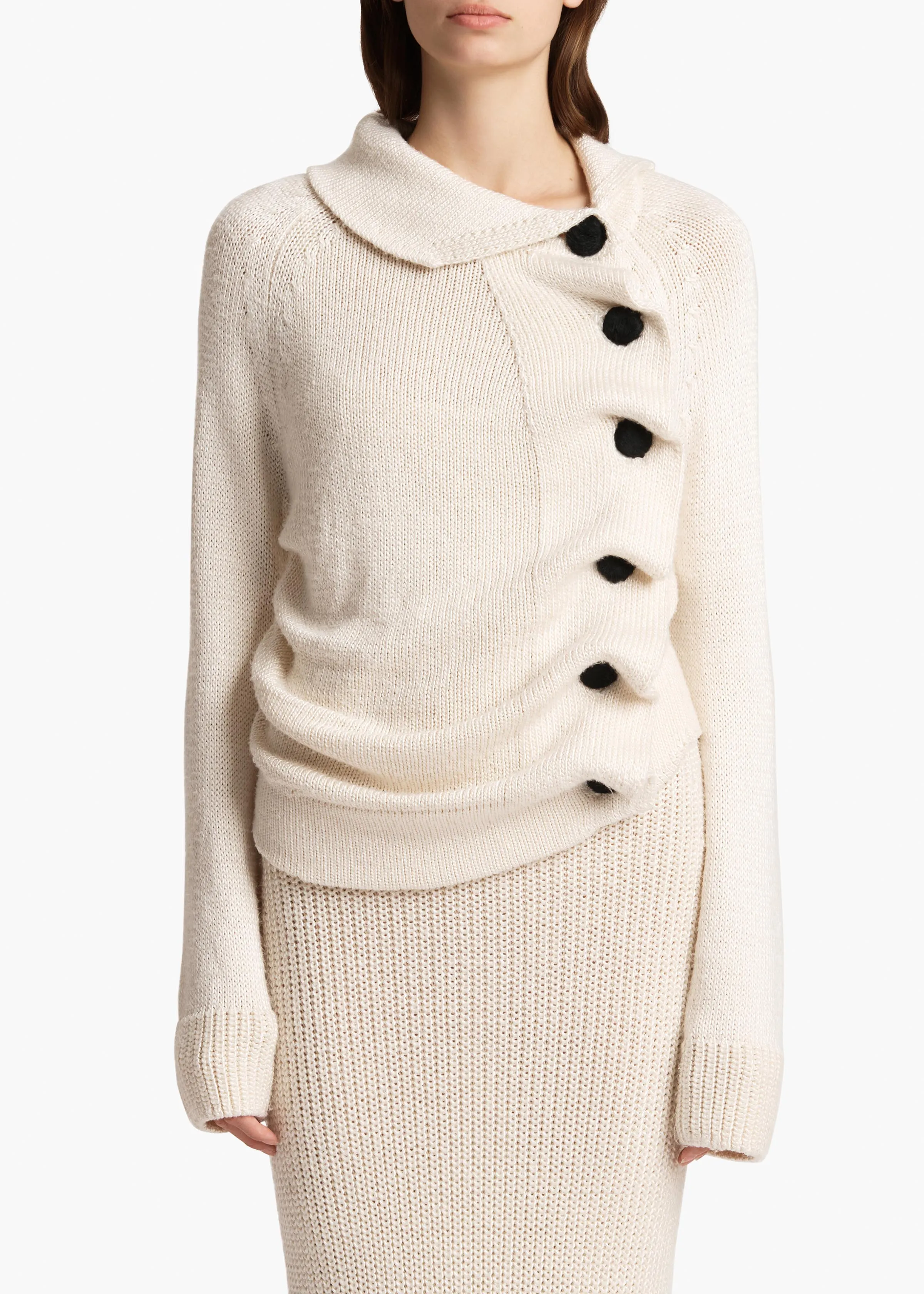 Lorrai Cardigan in Glaze sold by KHAITE product image thumbnail 3