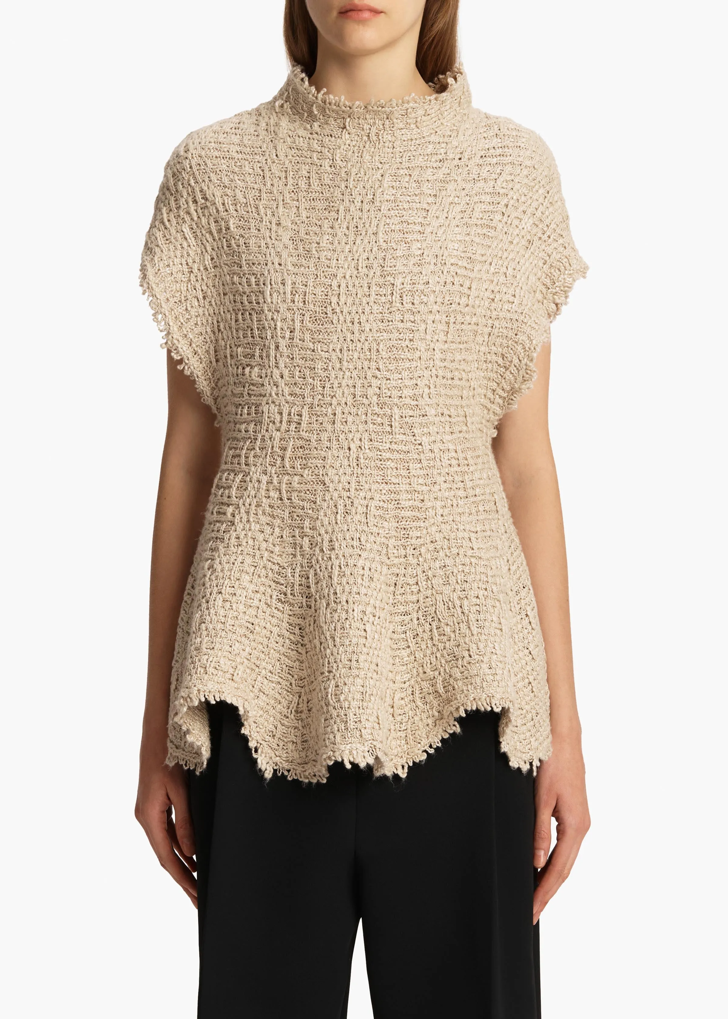Gilles Top in Flax sold by KHAITE product image thumbnail 3