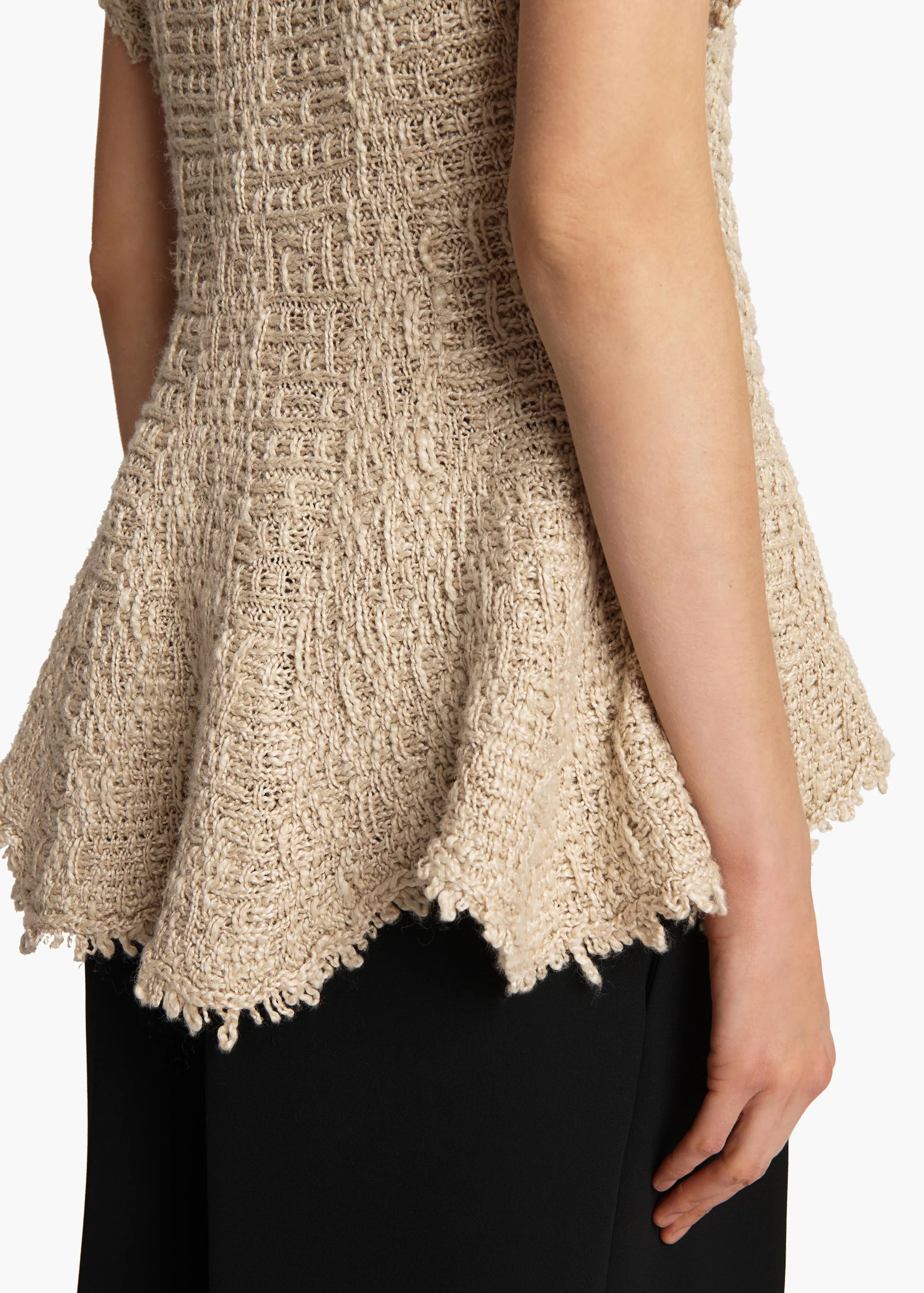 Gilles Top in Flax sold by KHAITE product image thumbnail 5