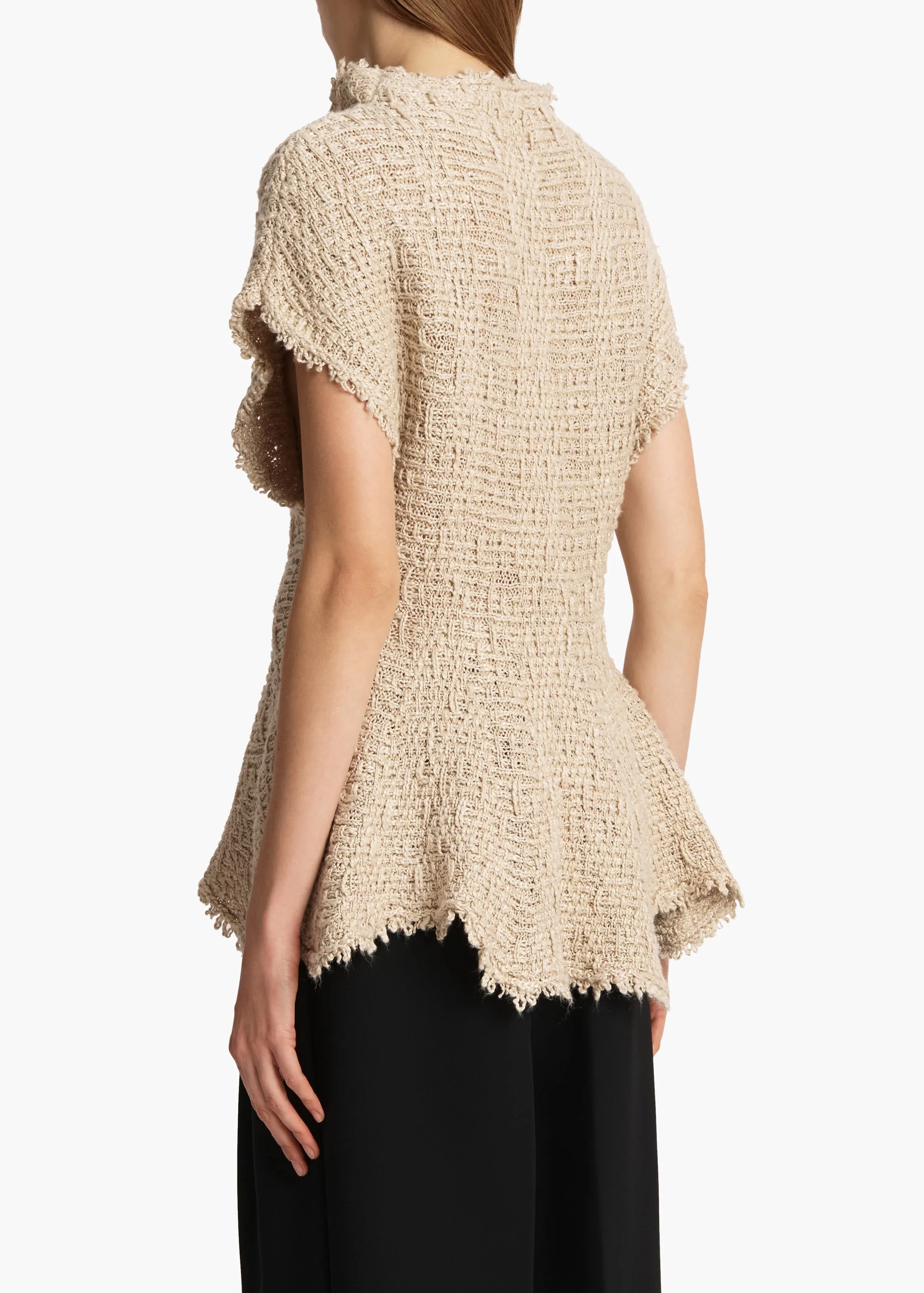 Gilles Top in Flax sold by KHAITE product image thumbnail 4