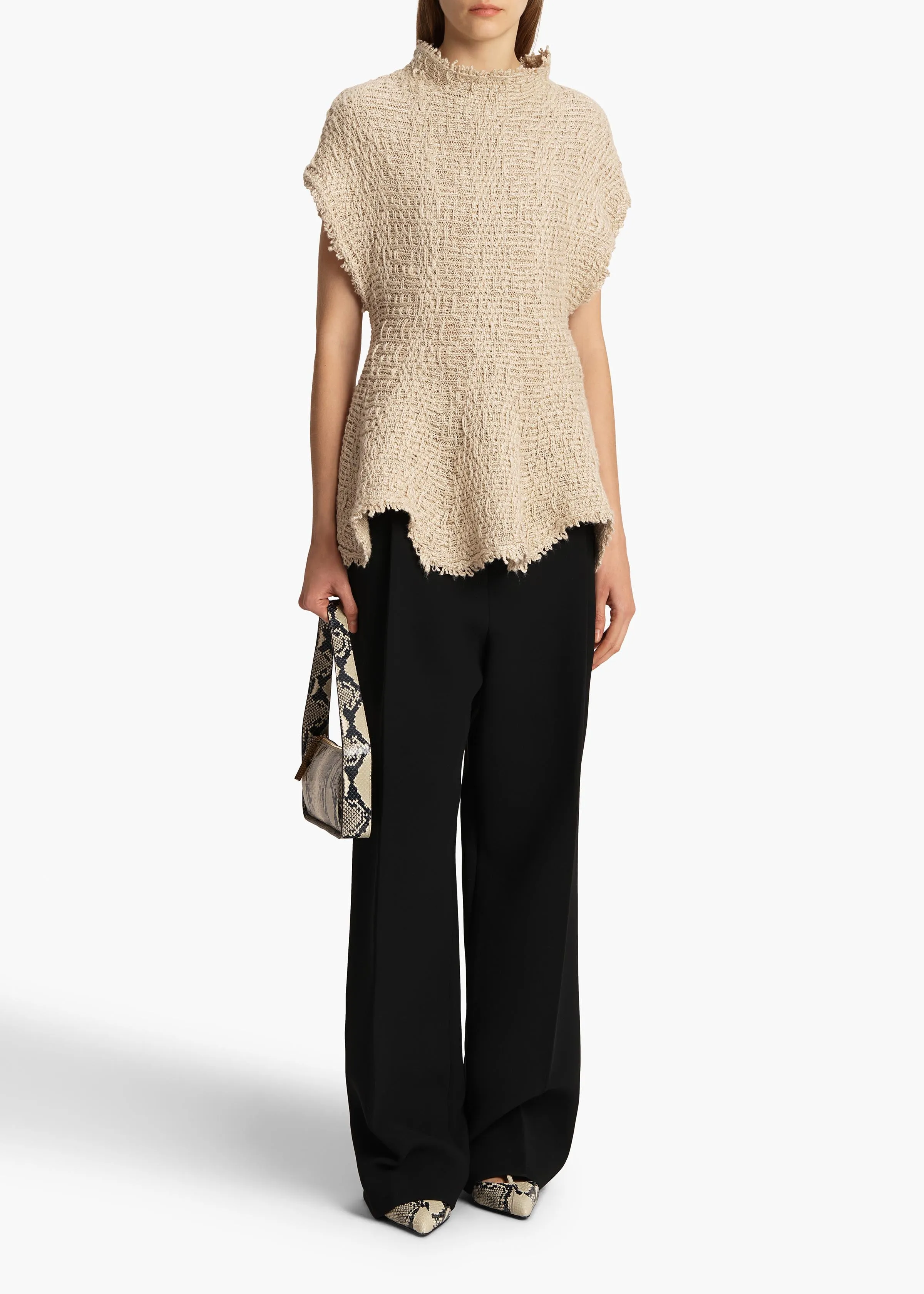 Gilles Top in Flax sold by KHAITE product image thumbnail 2