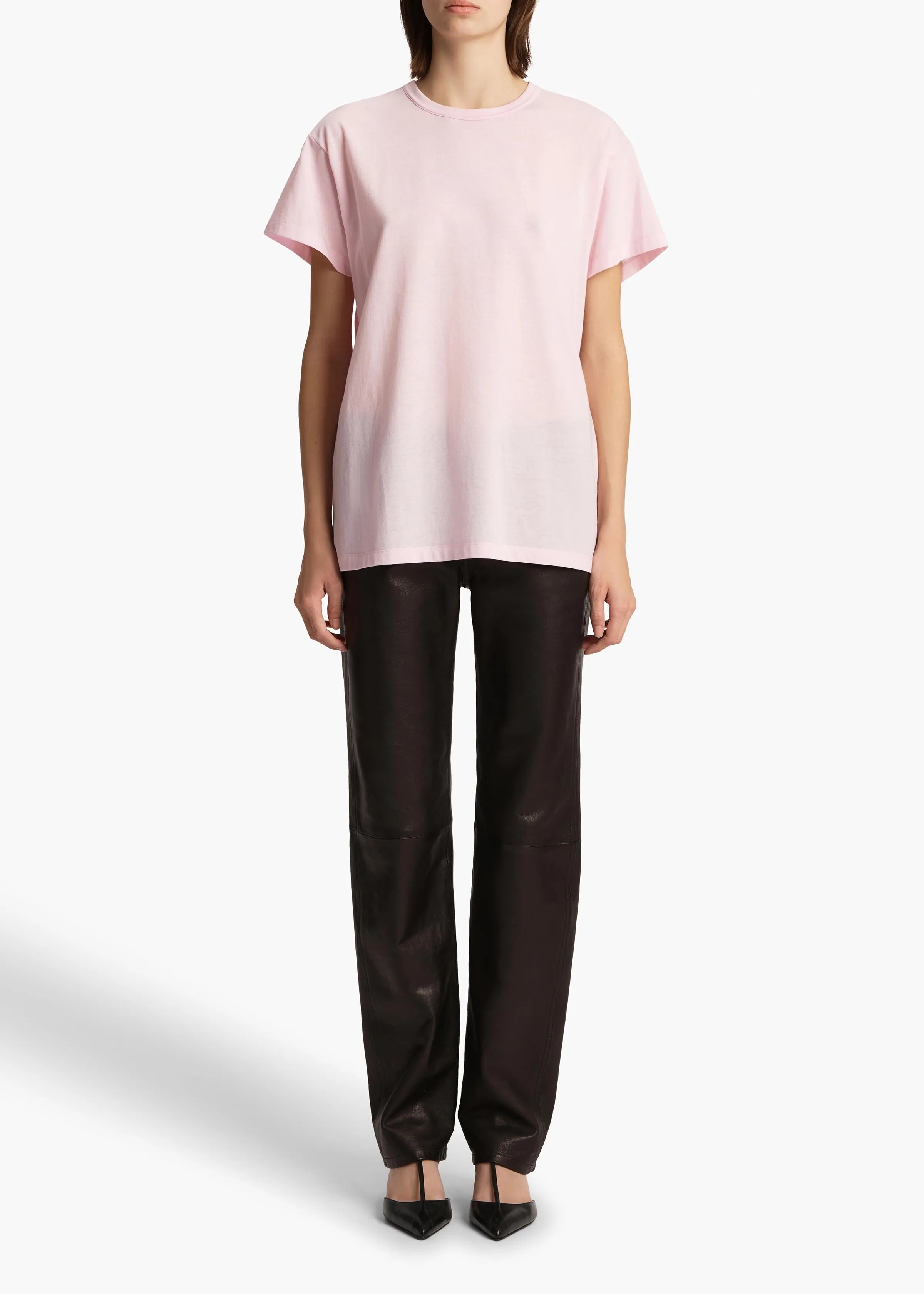 Maeve T-Shirt in Peony sold by KHAITE product image thumbnail 2