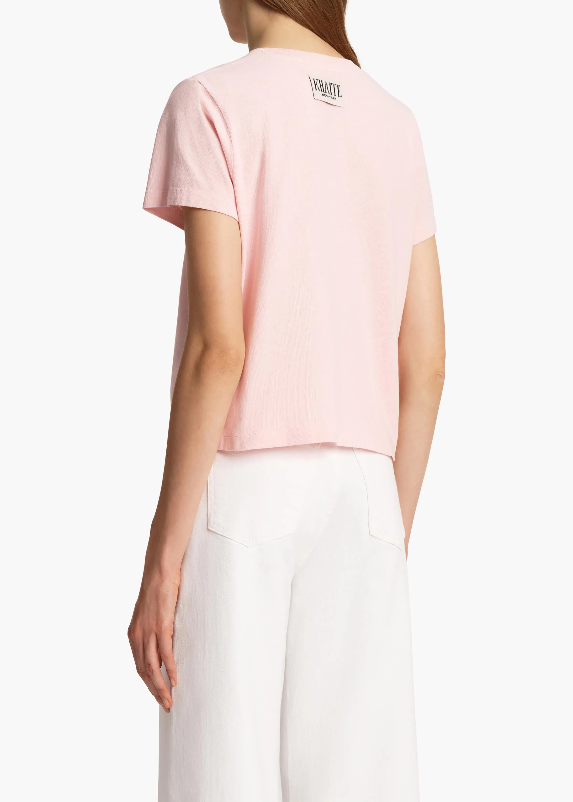 Emmylou T-Shirt in Peony sold by KHAITE product image thumbnail 4