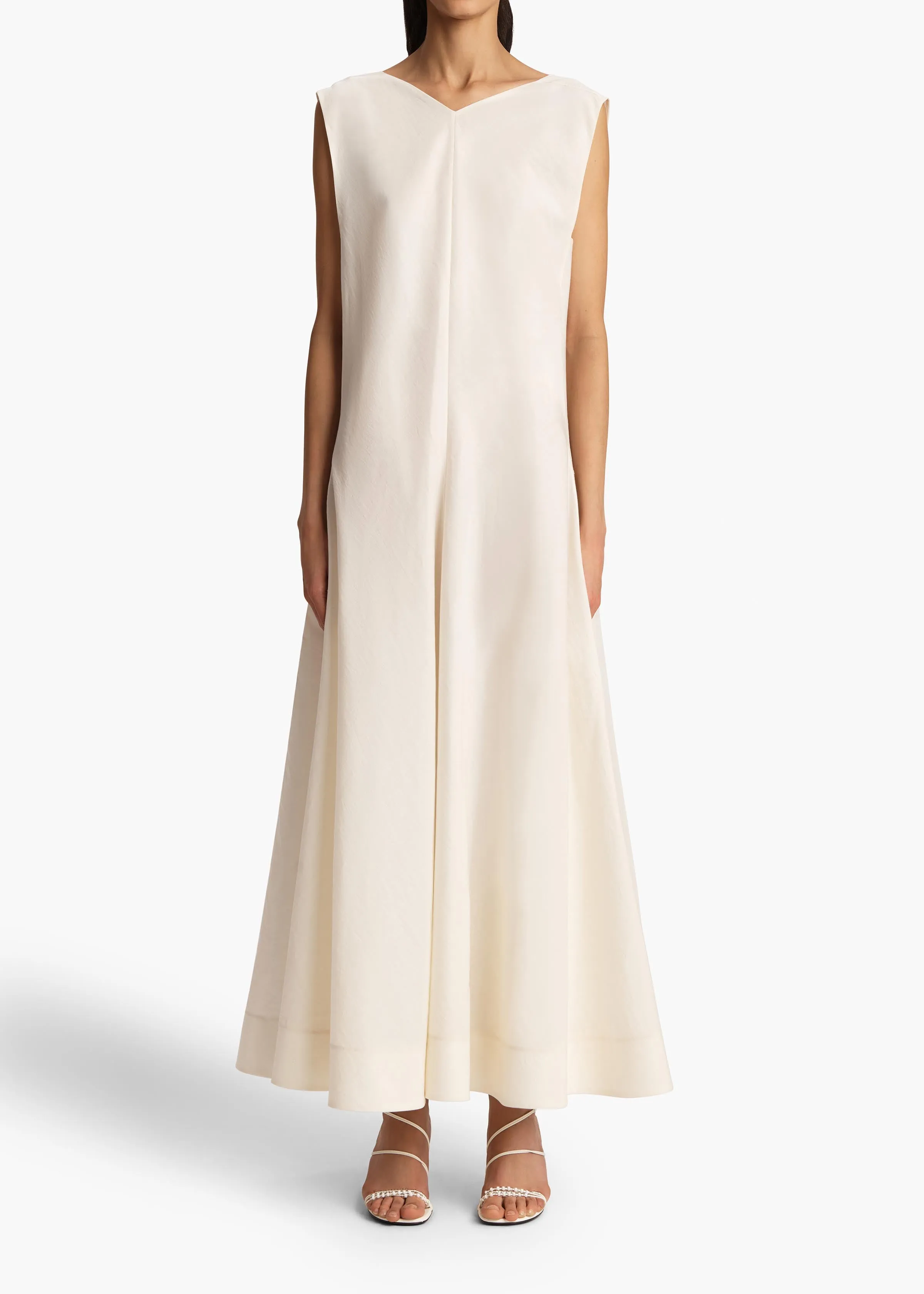Mellie Dress in Natural Silk Organza sold by KHAITE product image thumbnail 3