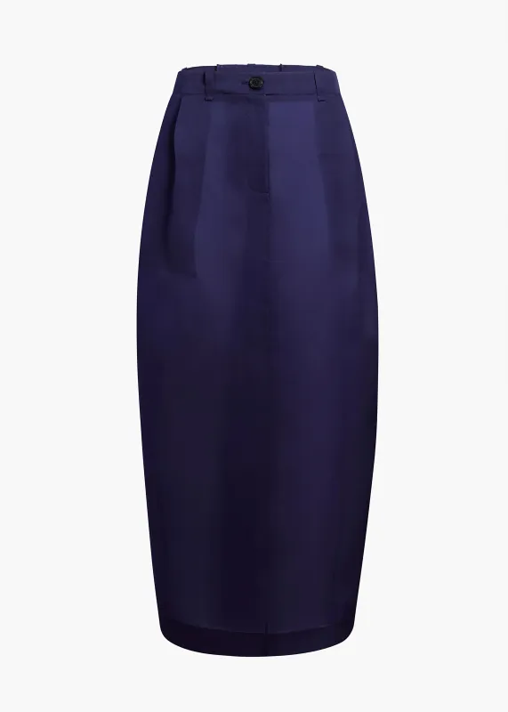 Lucian Skirt in Amethyst sold by KHAITE