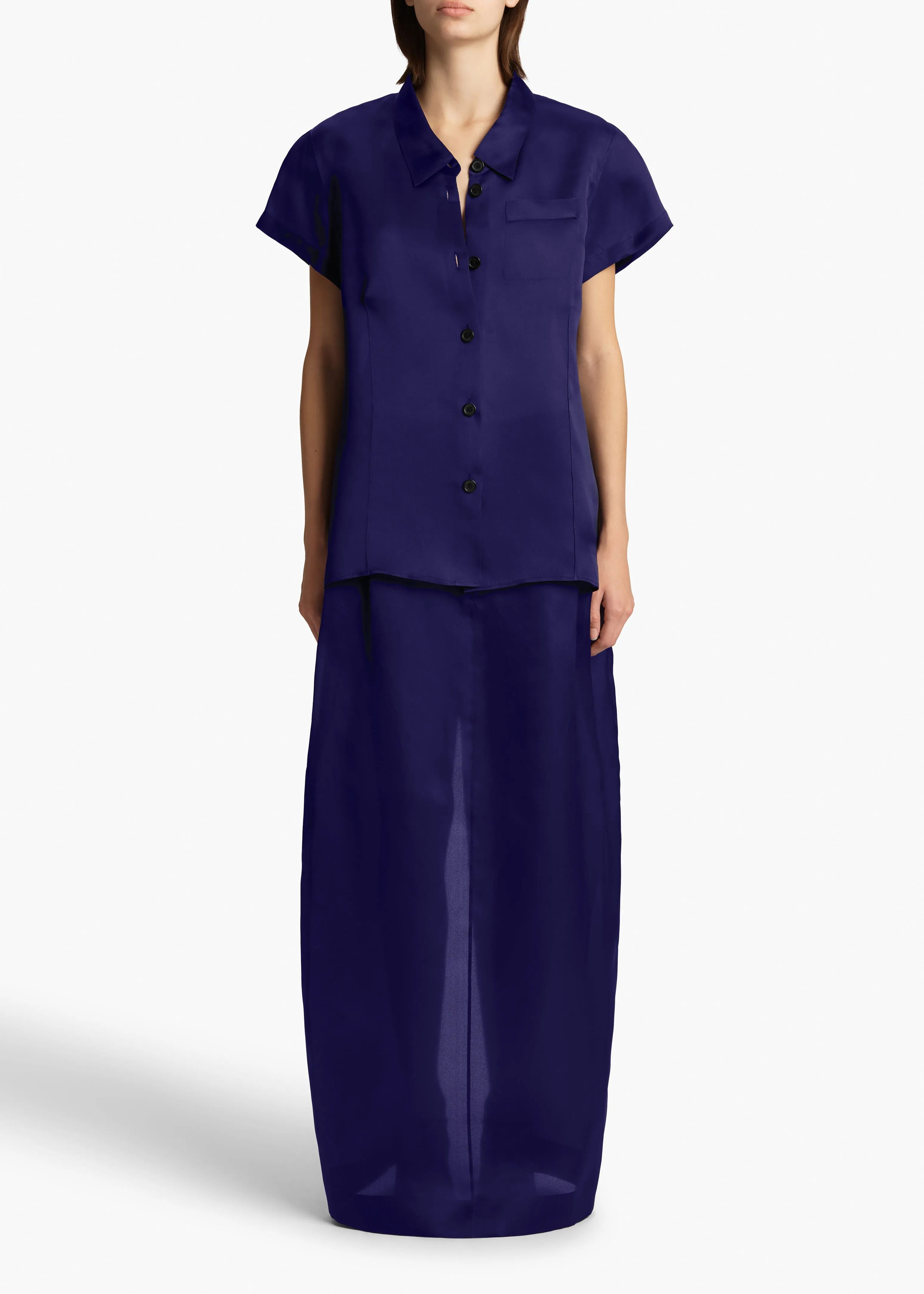 Lucian Skirt in Amethyst sold by KHAITE product image thumbnail 2