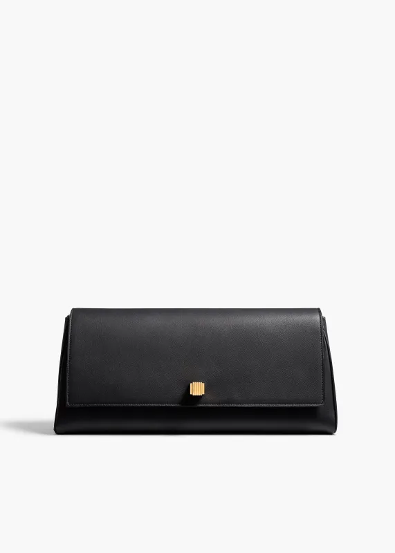 Audrey Clutch in Black Nappa Leather sold by KHAITE