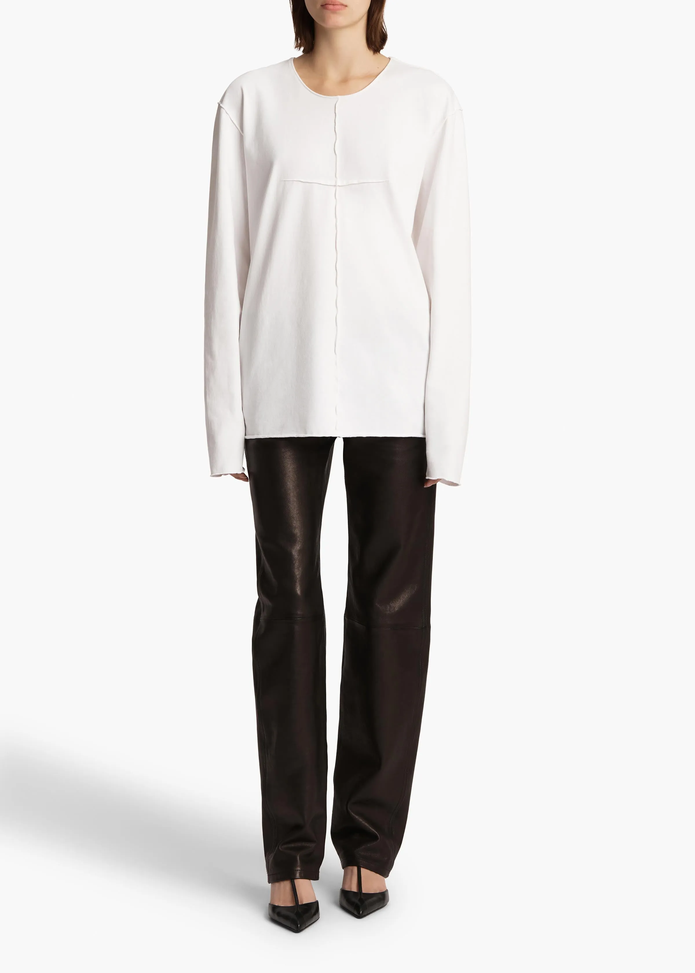 Kit Top in White sold by KHAITE product image thumbnail 2