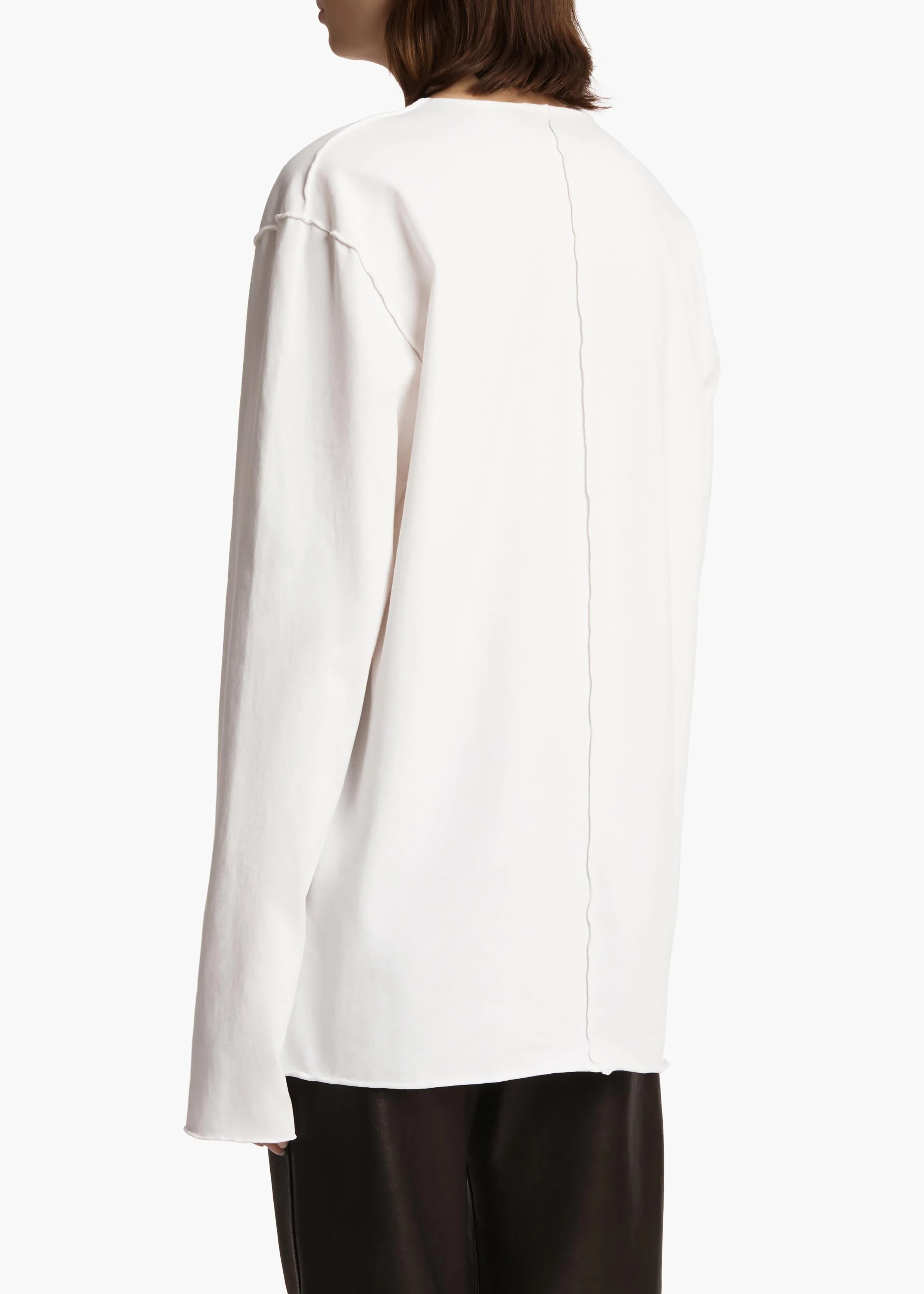 Kit Top in White sold by KHAITE product image thumbnail 4