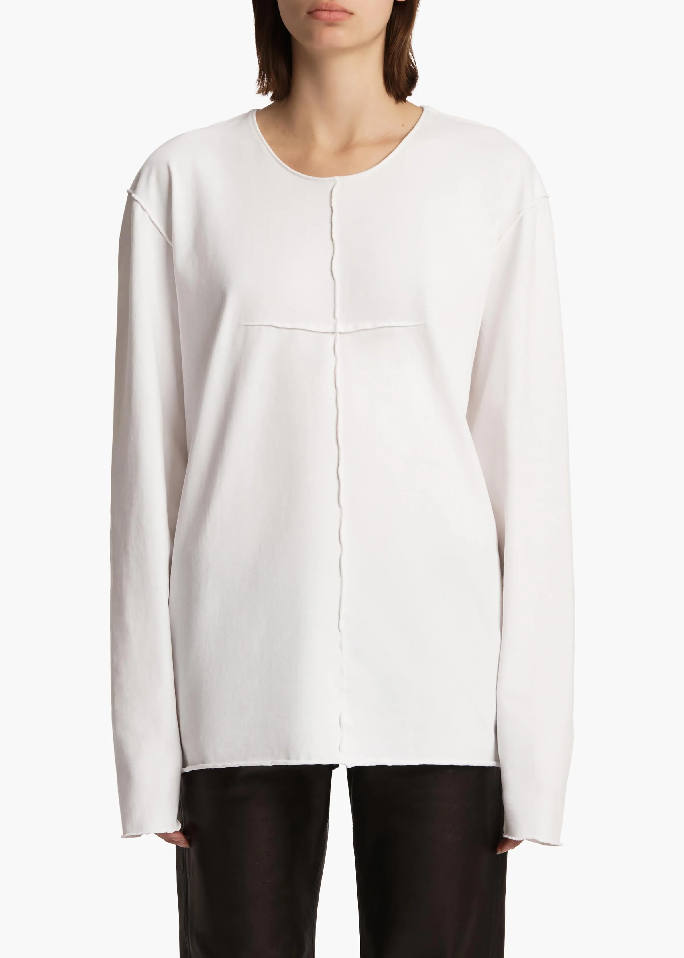 Kit Top in White sold by KHAITE product image thumbnail 3