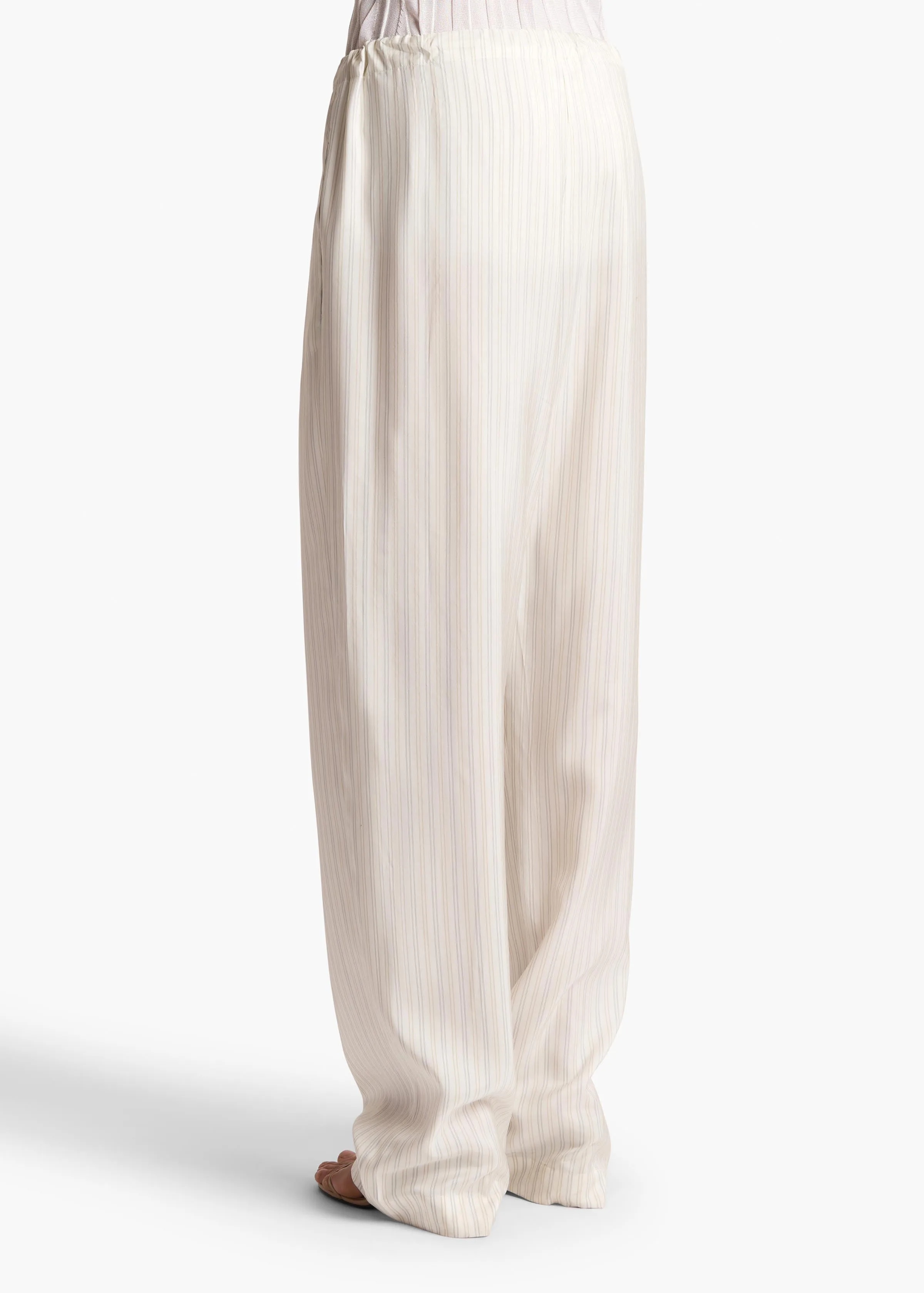 Trenton Pant in Multicolor Stripe sold by KHAITE product image thumbnail 4