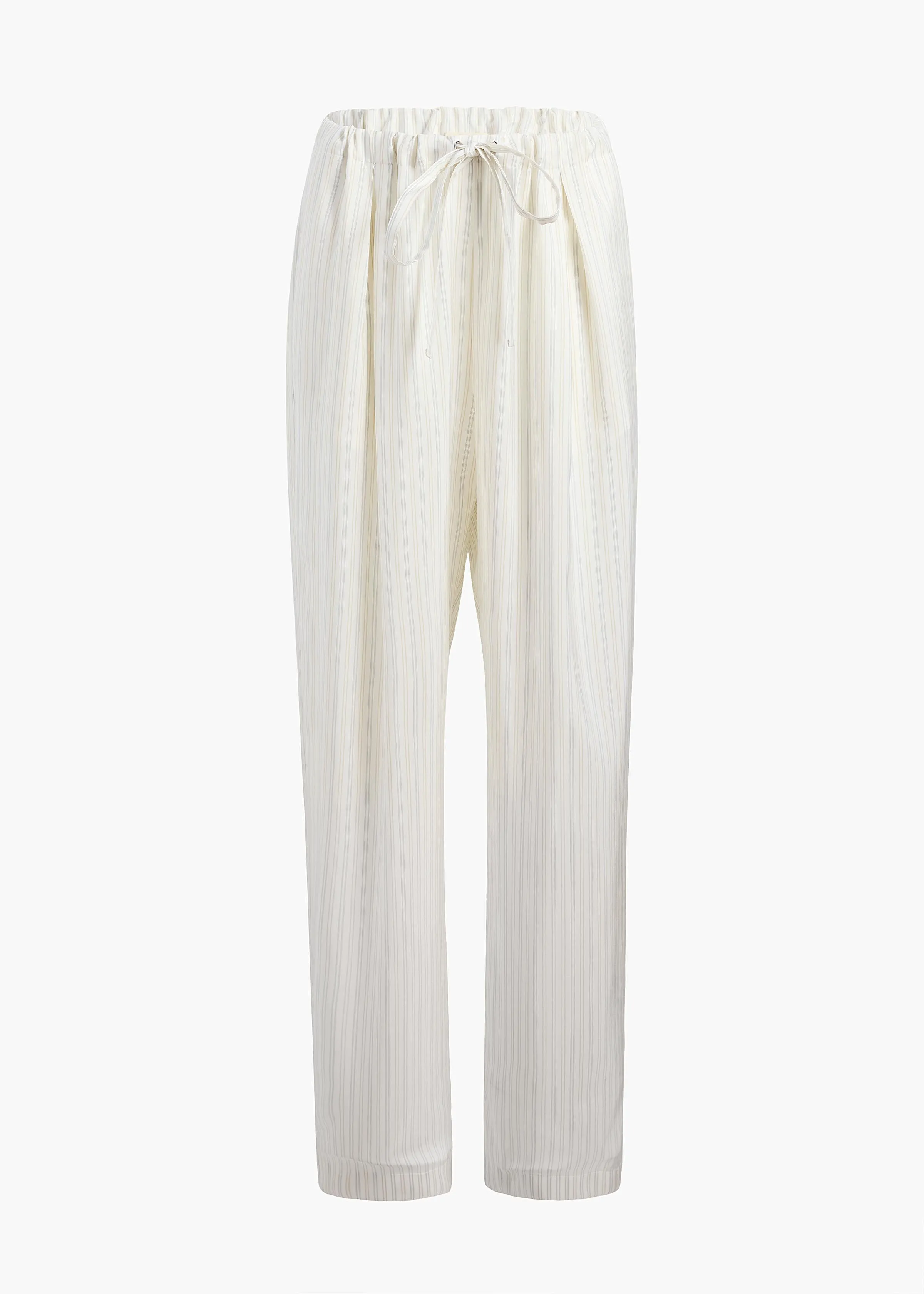 Trenton Pant in Multicolor Stripe sold by KHAITE