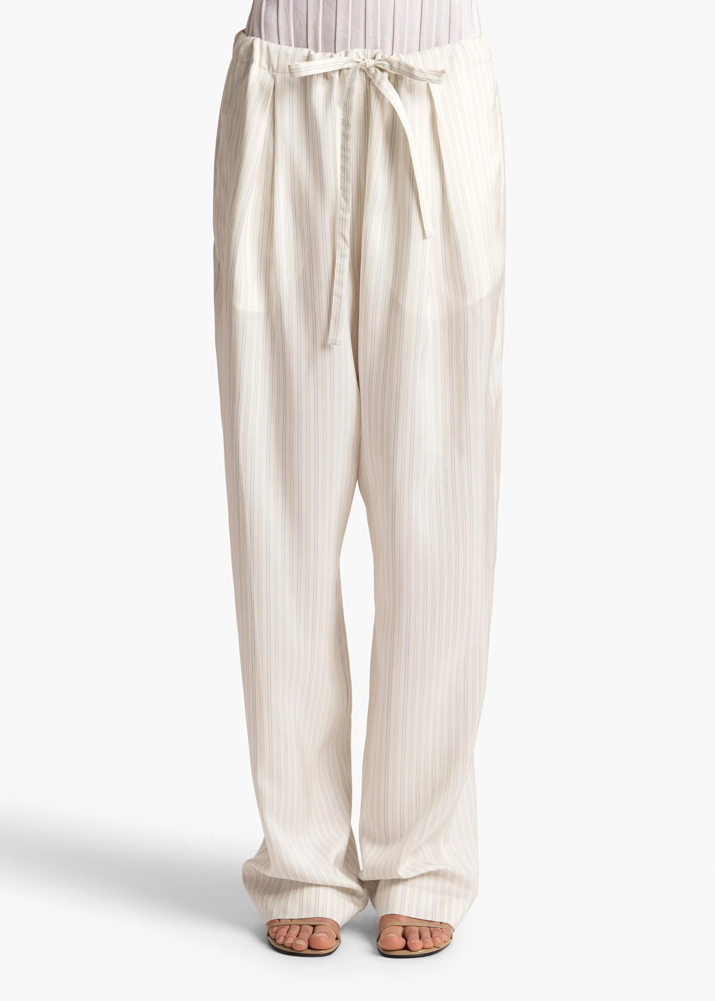 Trenton Pant in Multicolor Stripe sold by KHAITE product image thumbnail 3