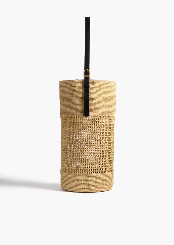 Billie Bucket Bag in Natural Raffia sold by KHAITE