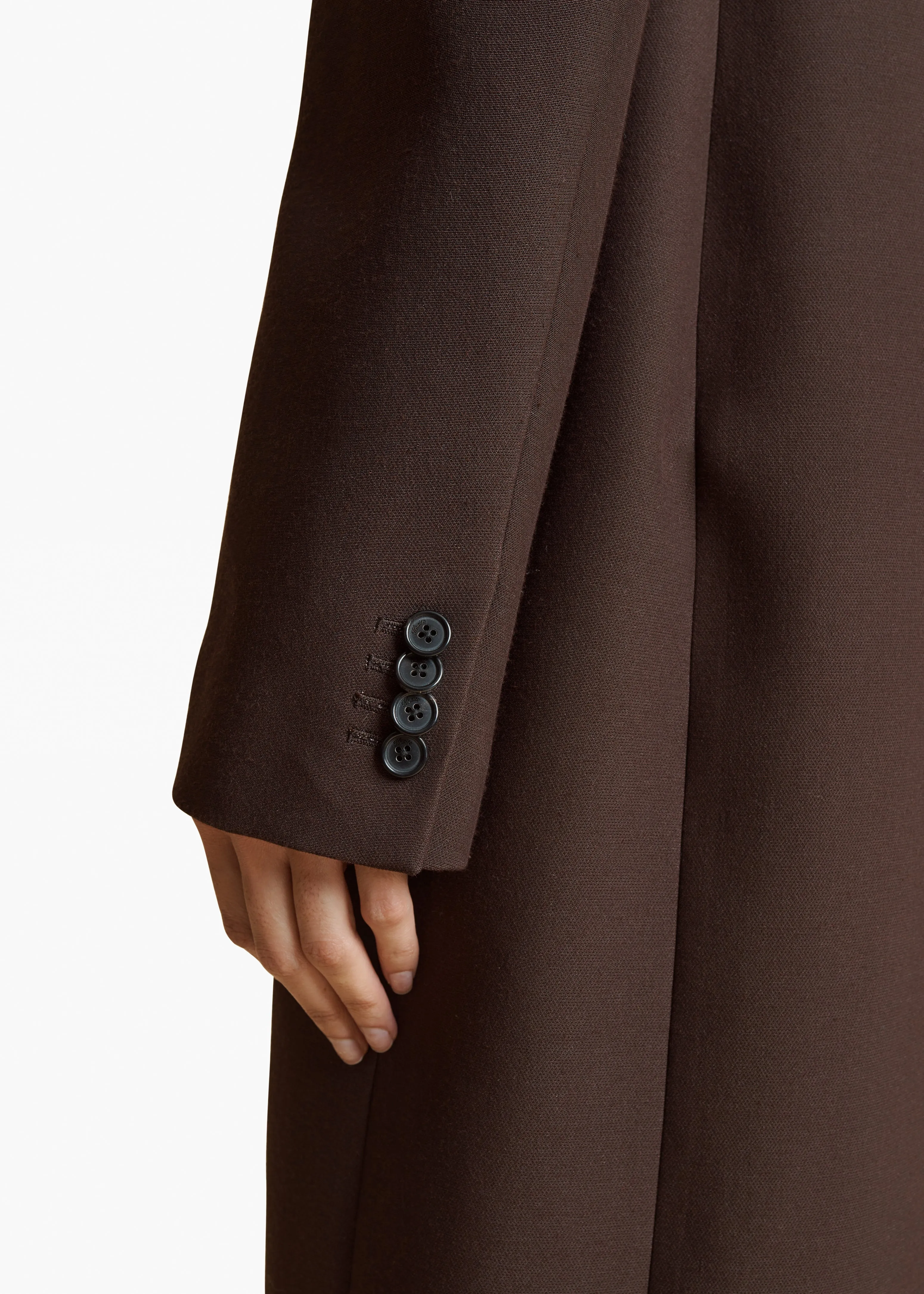 Bellow Coat in Dark Brown sold by KHAITE product image thumbnail 5