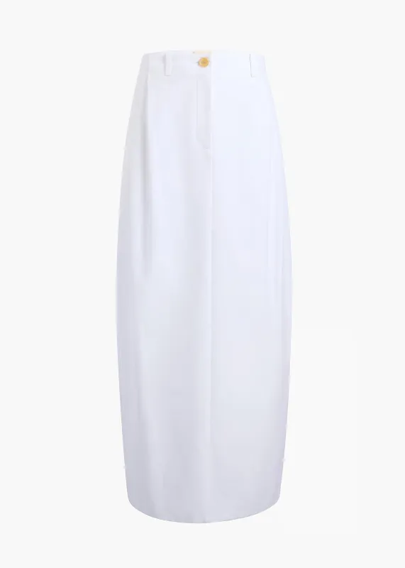 Lucian Skirt in White sold by KHAITE