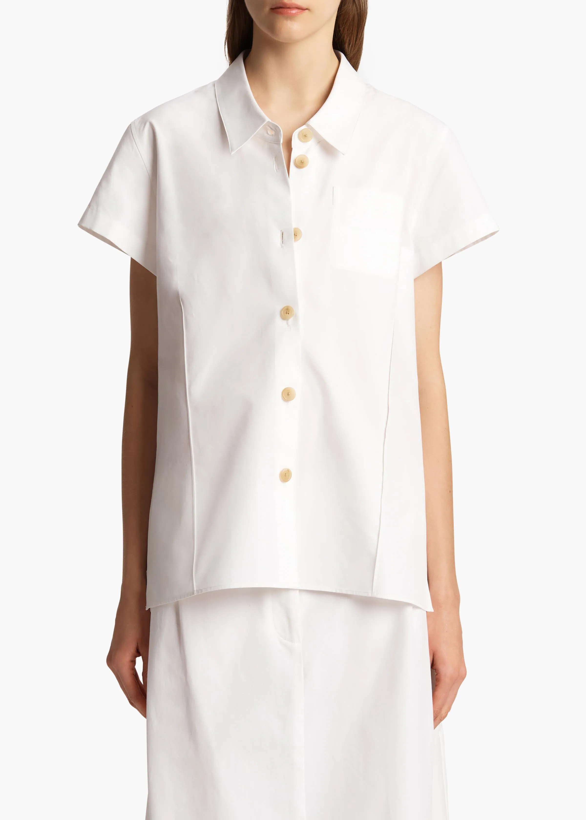 Keefe Top in White sold by KHAITE product image thumbnail 3