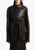 Edith Jacket in Black Leather sold by KHAITE