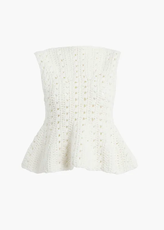 Yuka Top in Glaze sold by KHAITE