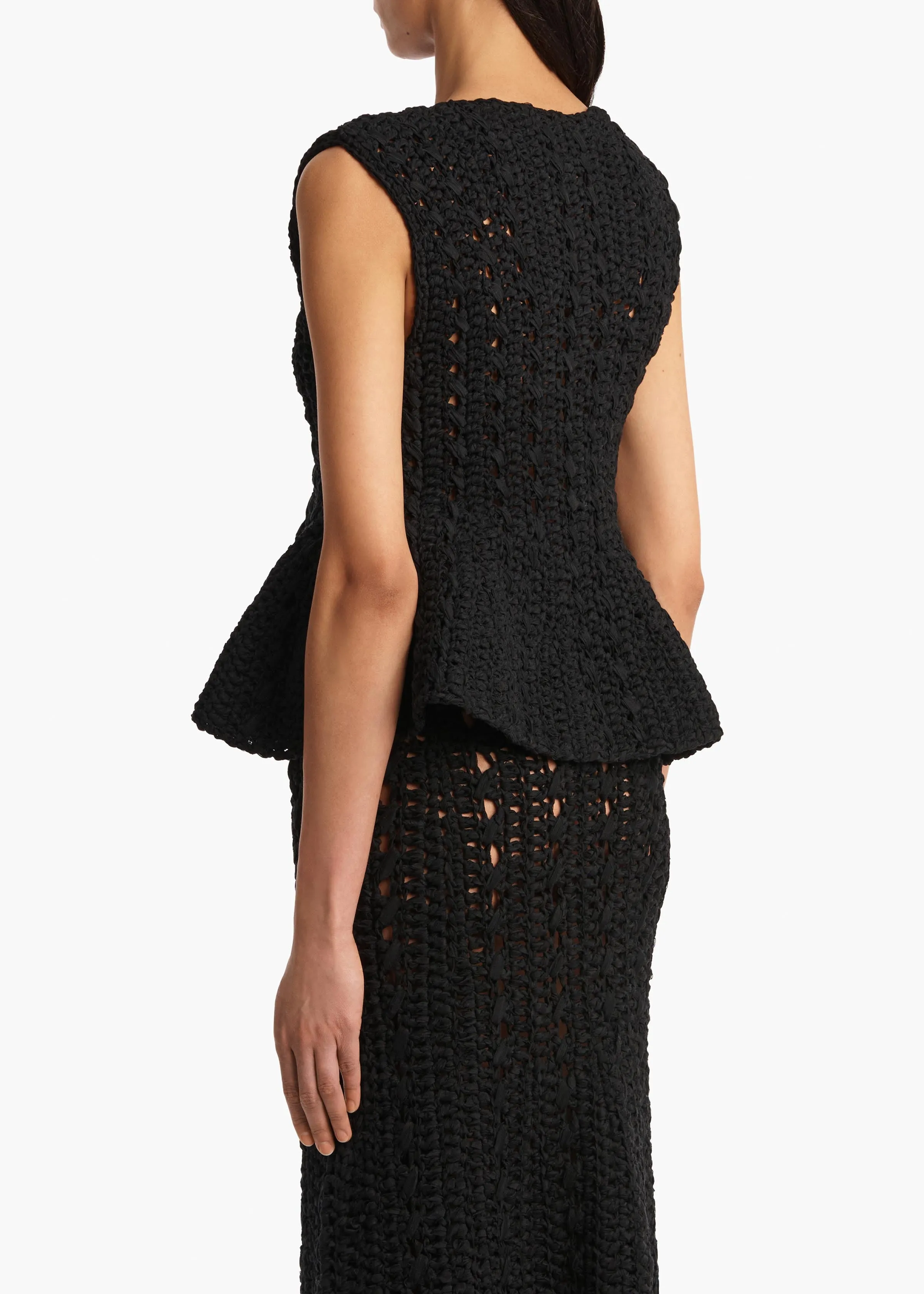 Yuka Top in Black sold by KHAITE product image thumbnail 4