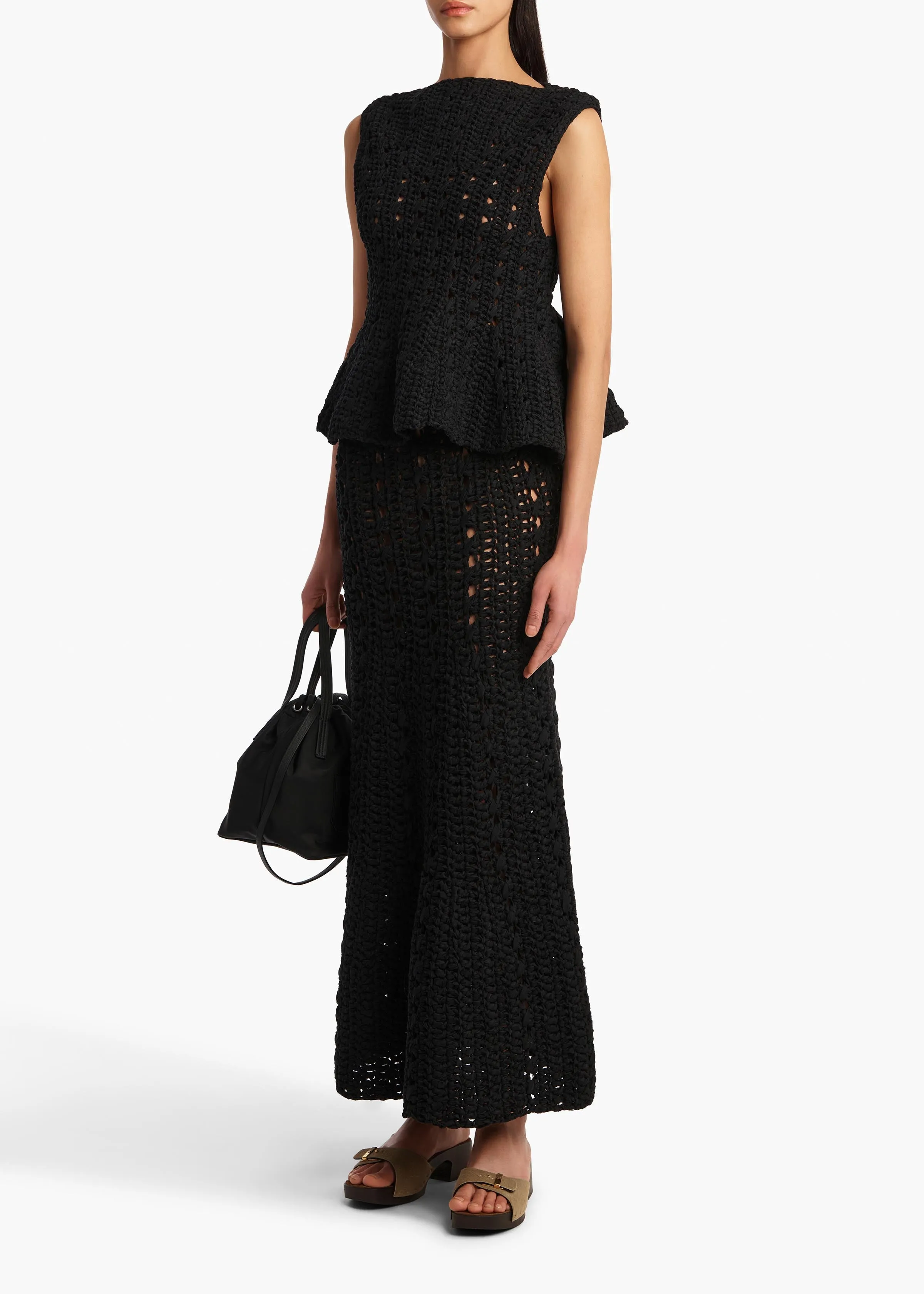 Yuka Top in Black sold by KHAITE product image thumbnail 2