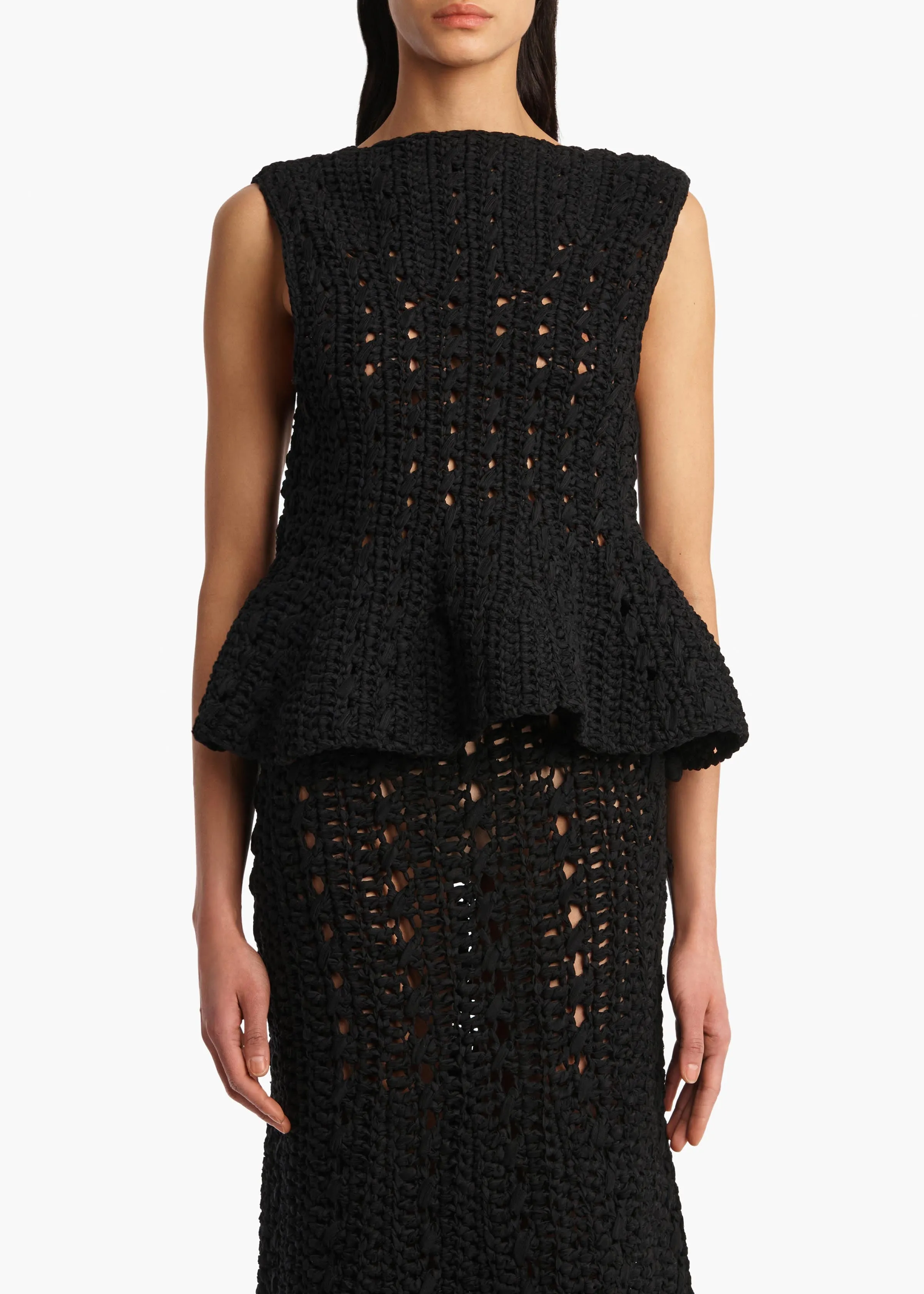 Yuka Top in Black sold by KHAITE product image thumbnail 3