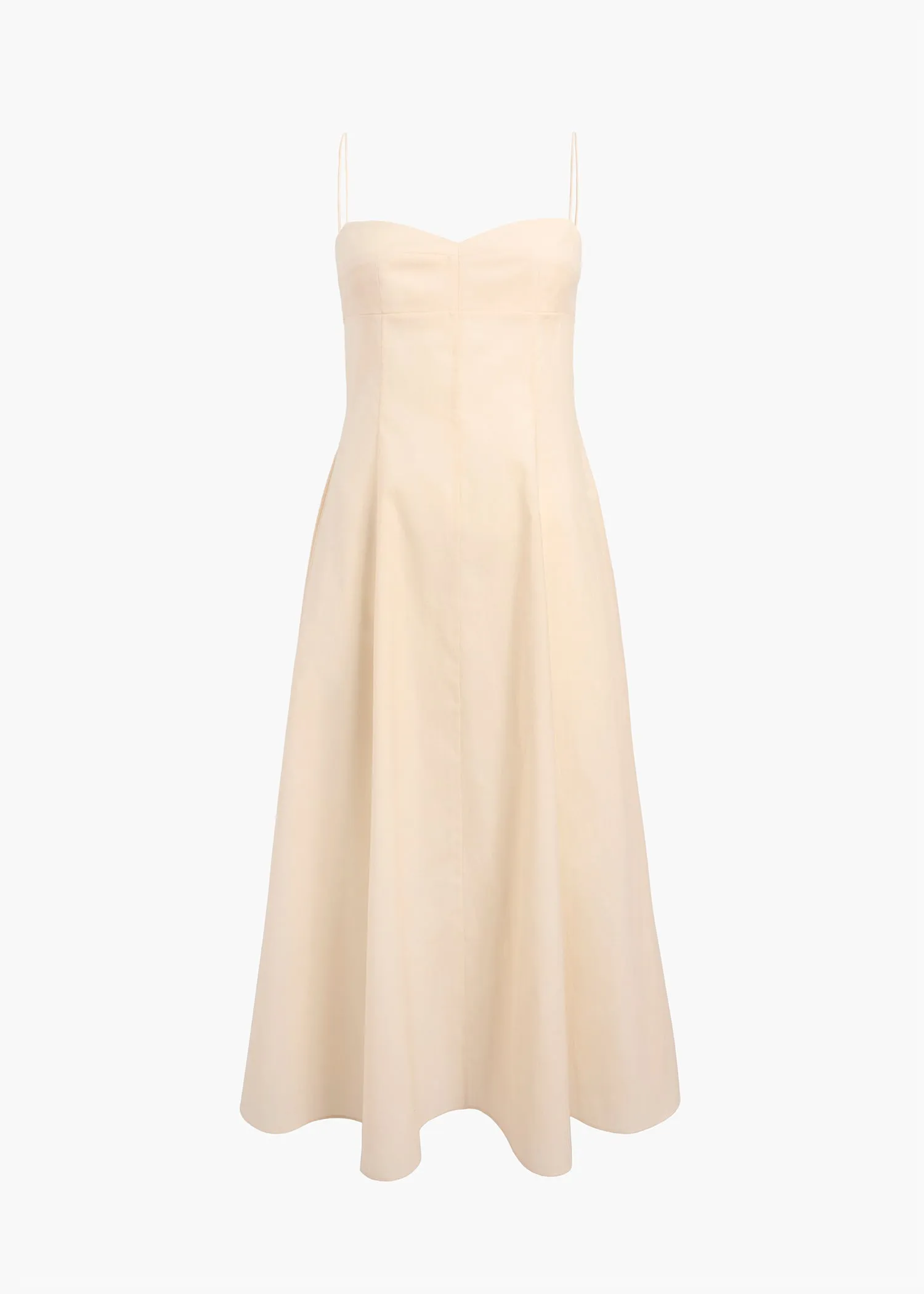 Isabella Dress in Bone sold by KHAITE