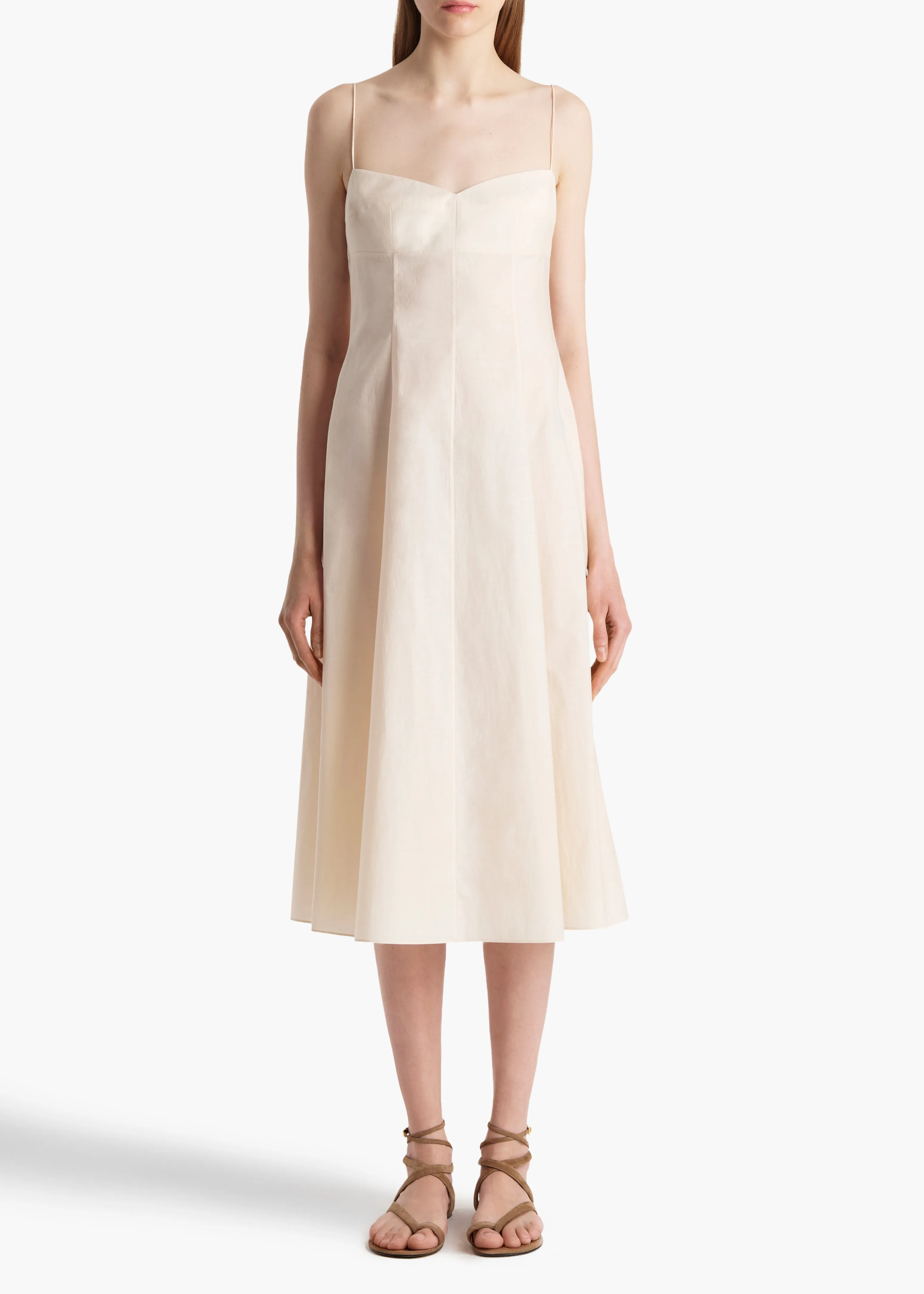 Isabella Dress in Bone sold by KHAITE product image thumbnail 3