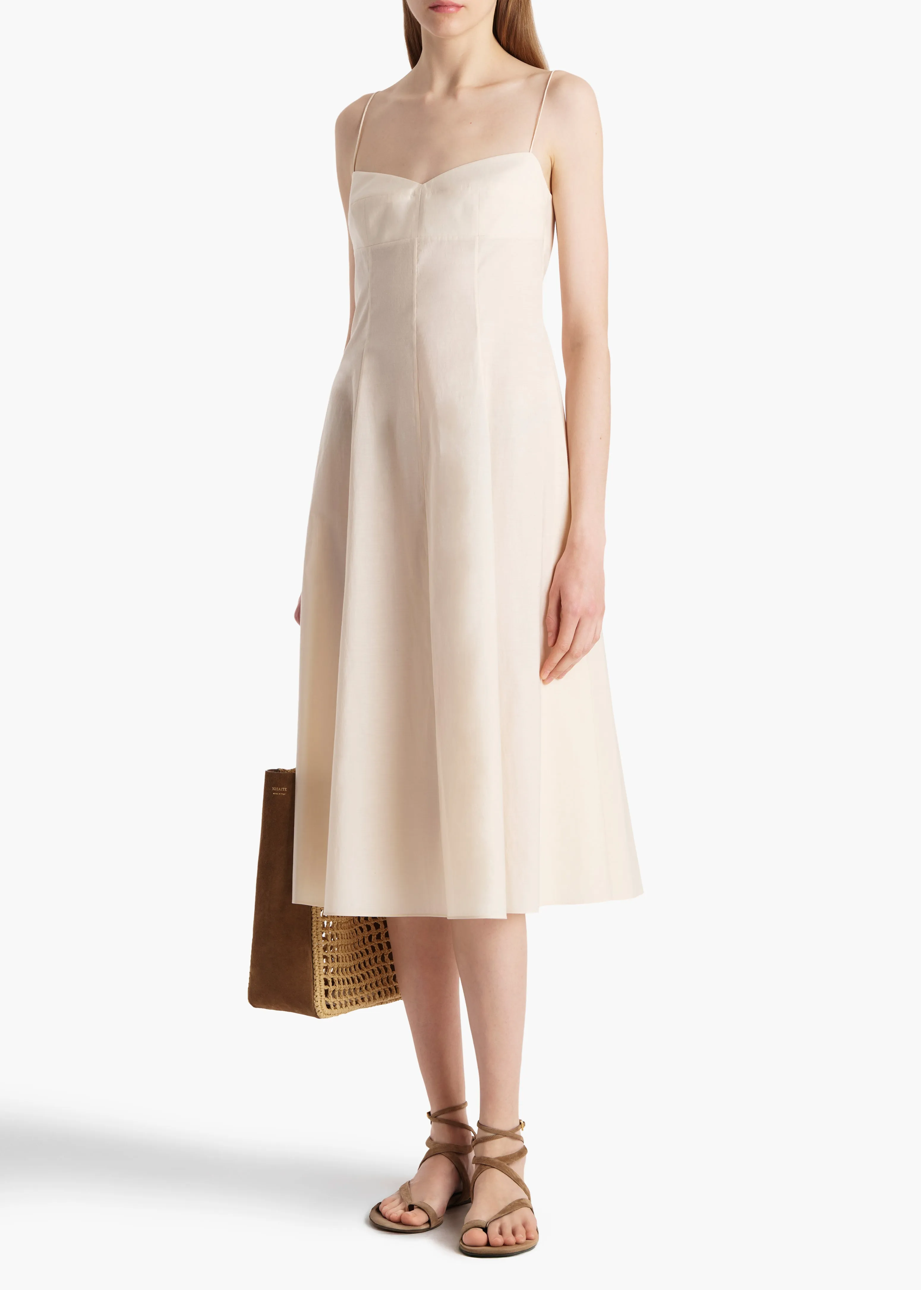 Isabella Dress in Bone sold by KHAITE product image thumbnail 2