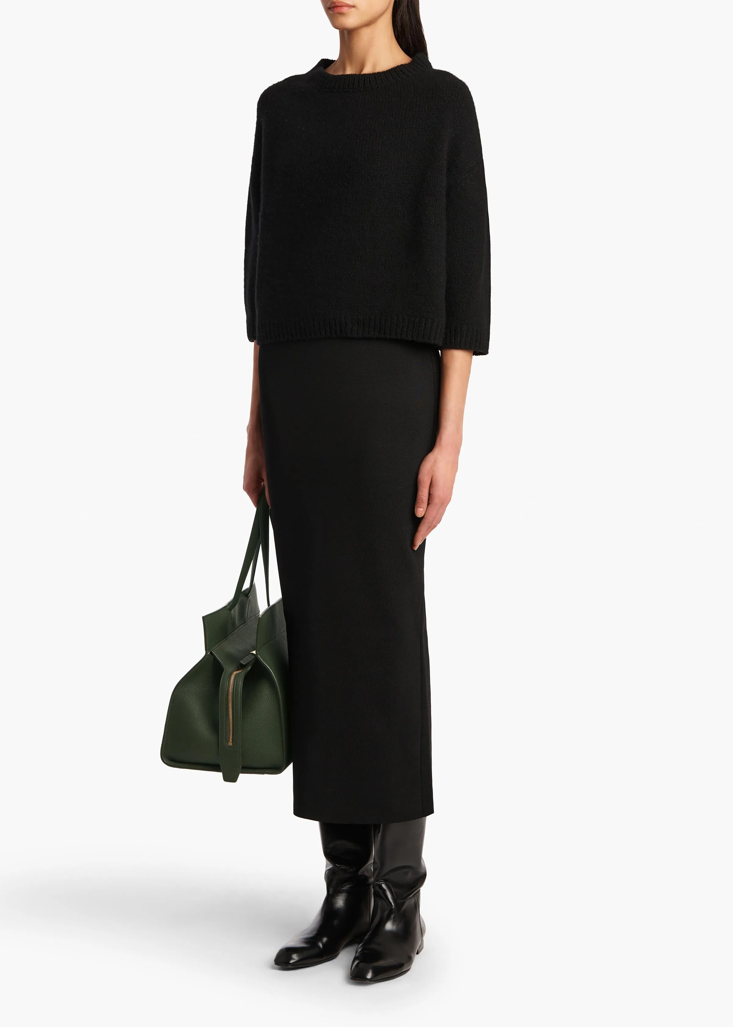 Sabina Sweater in Black sold by KHAITE product image thumbnail 2