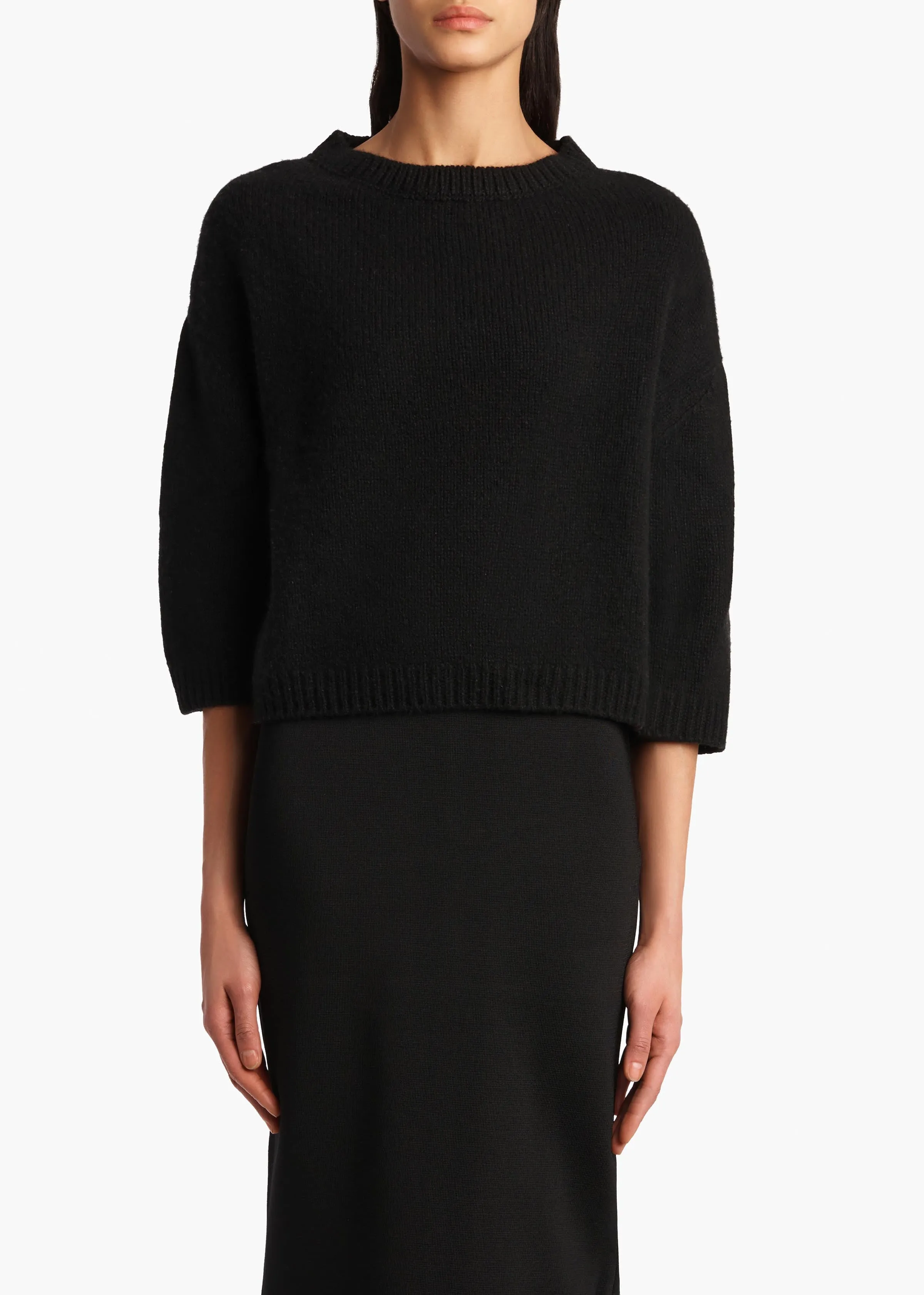 Sabina Sweater in Black sold by KHAITE product image thumbnail 3