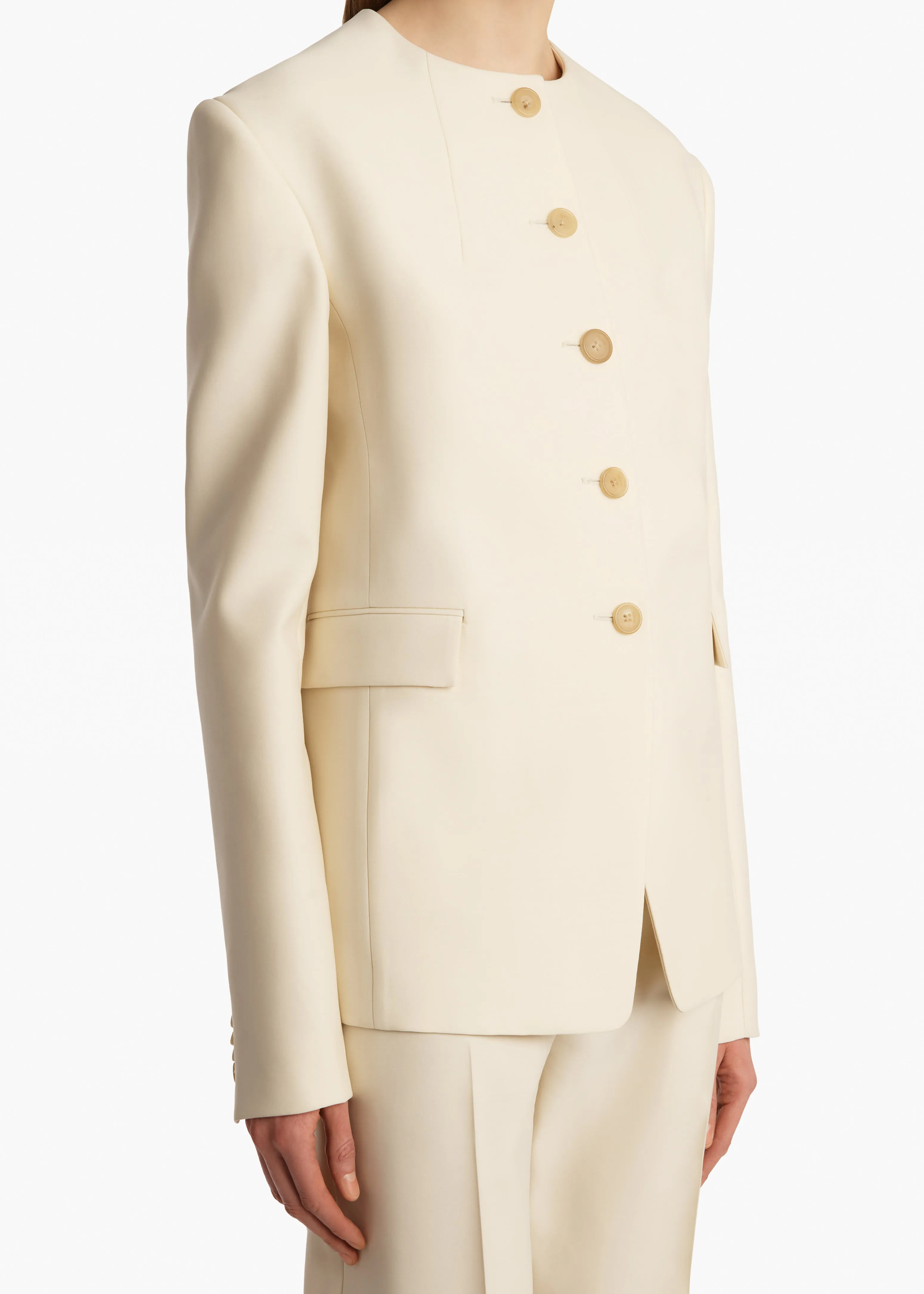 Jameson Jacket in Cream sold by KHAITE product image thumbnail 5