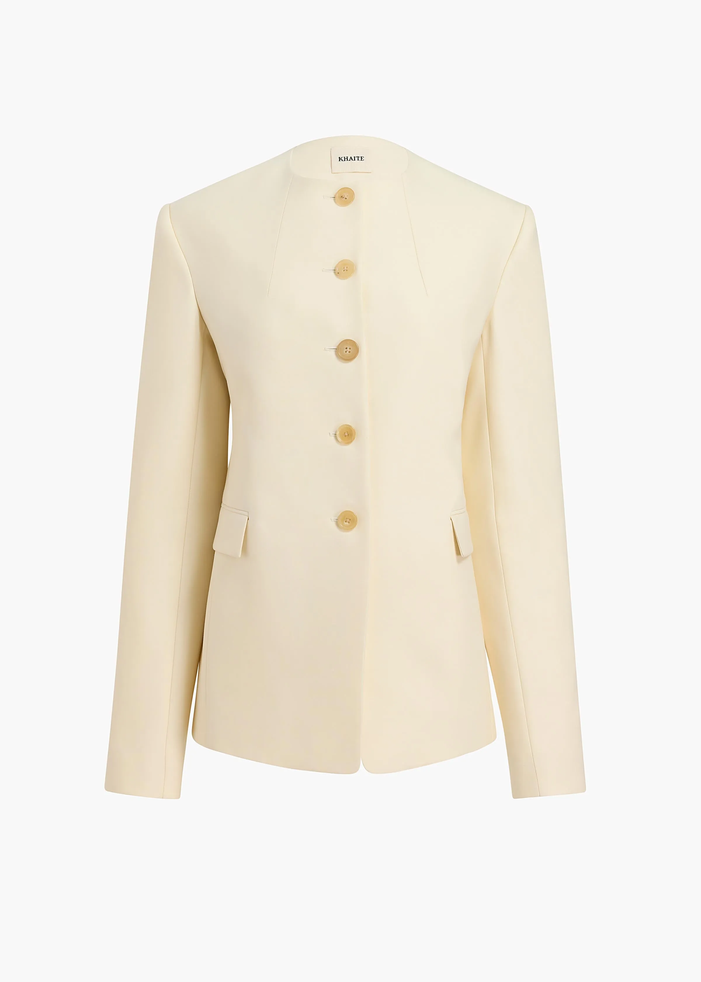 Jameson Jacket in Cream sold by KHAITE