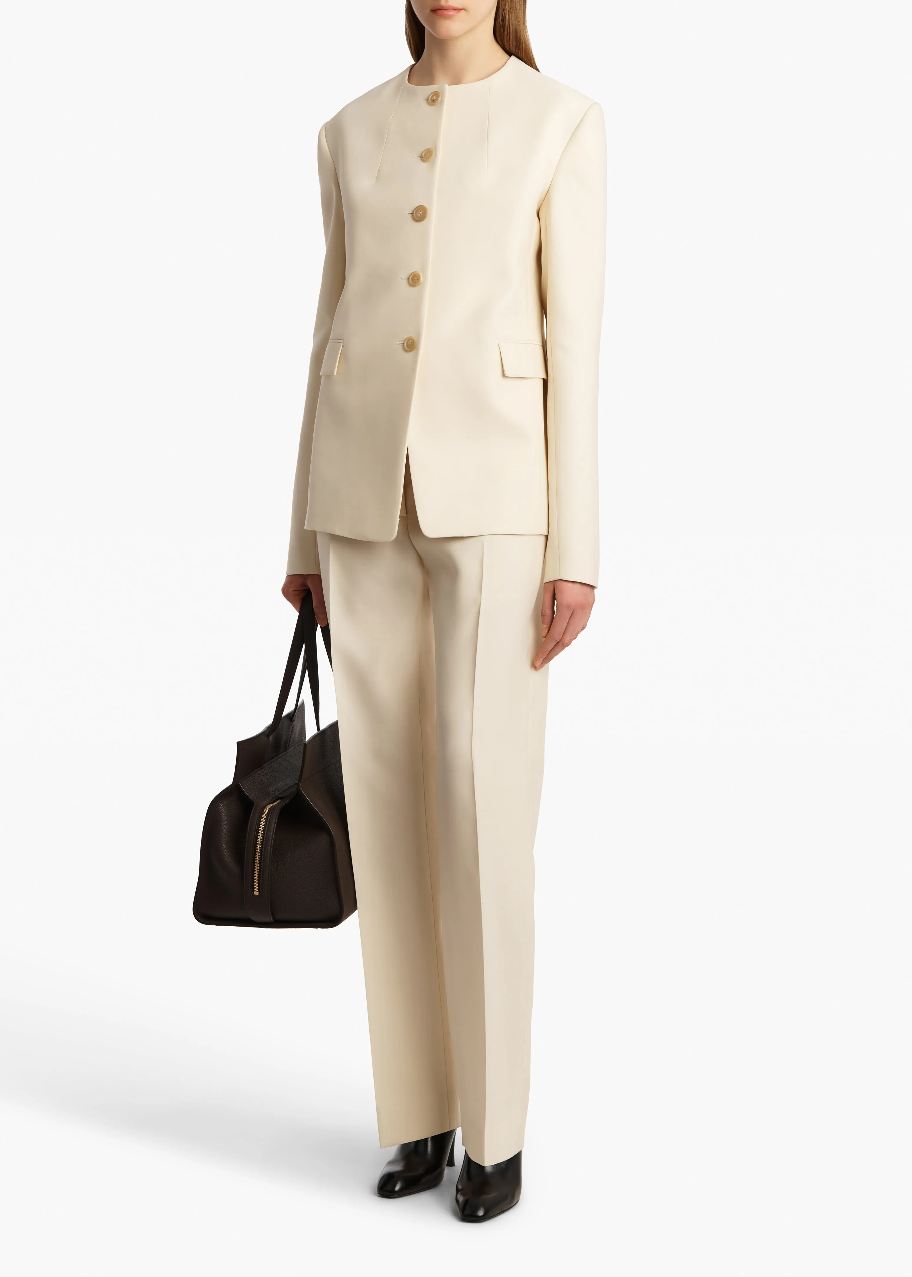 Jameson Jacket in Cream sold by KHAITE product image thumbnail 2