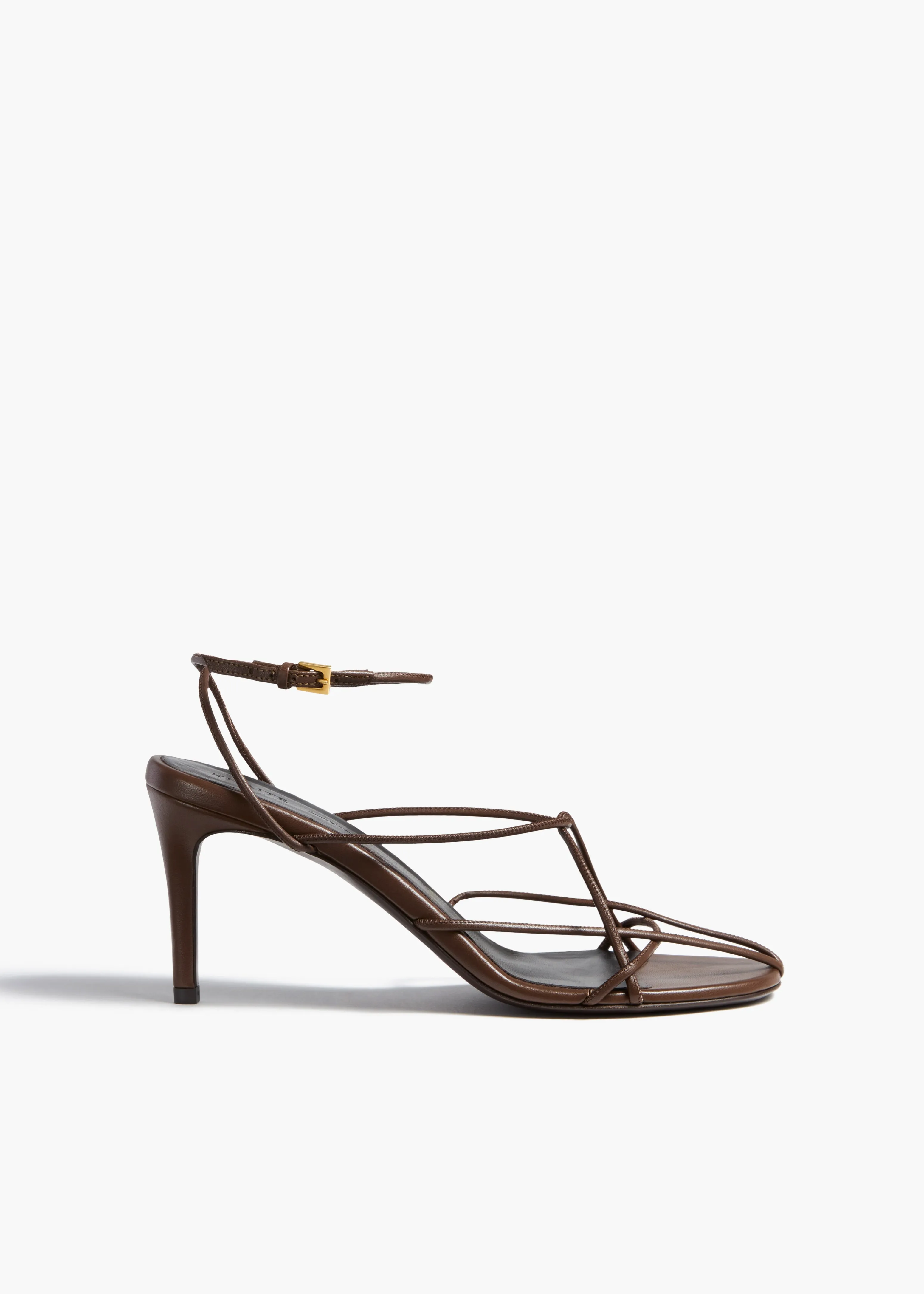 Loulou Sandal in Cigar Leather sold by KHAITE