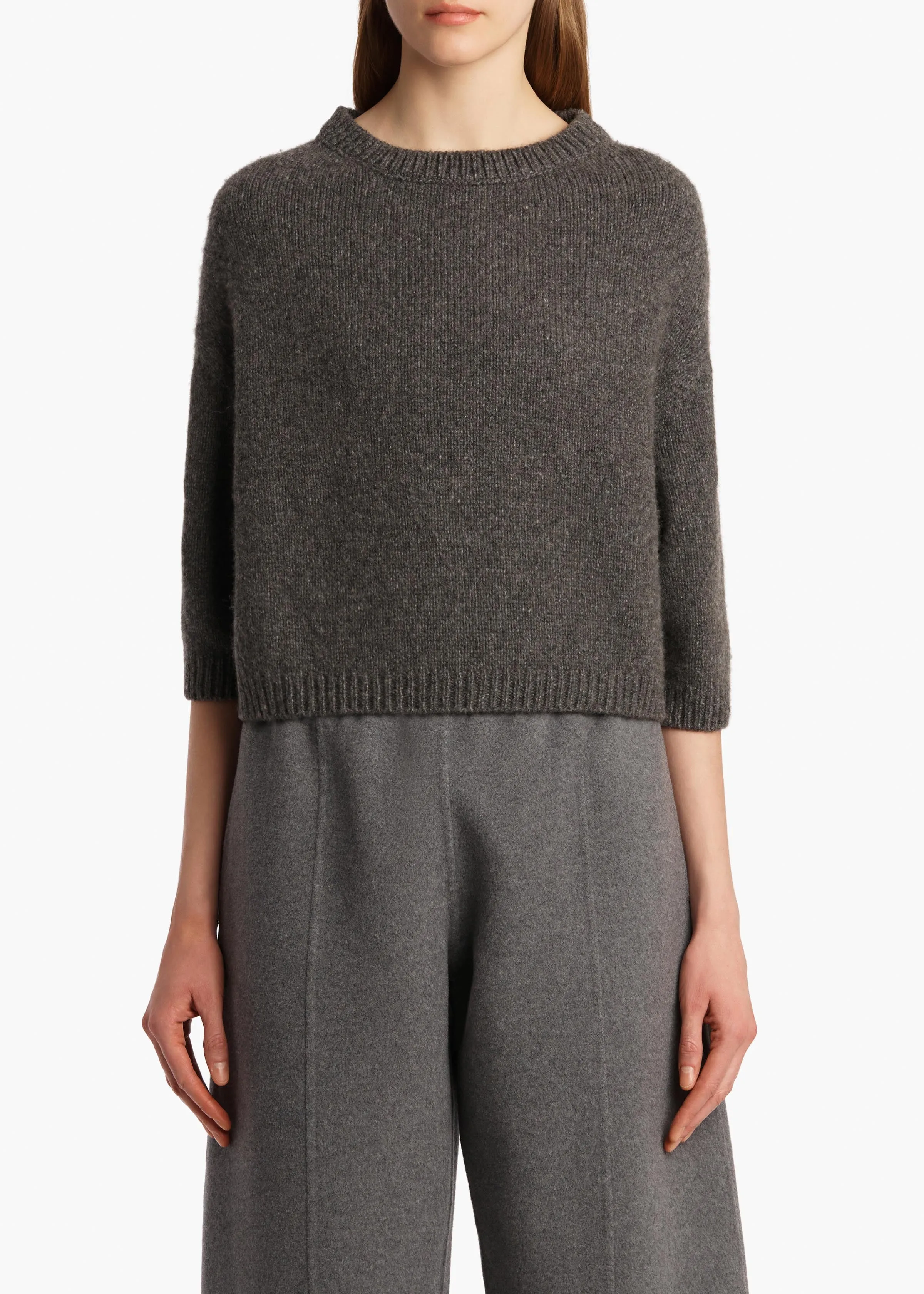 Sabina Sweater in Stone sold by KHAITE product image thumbnail 3