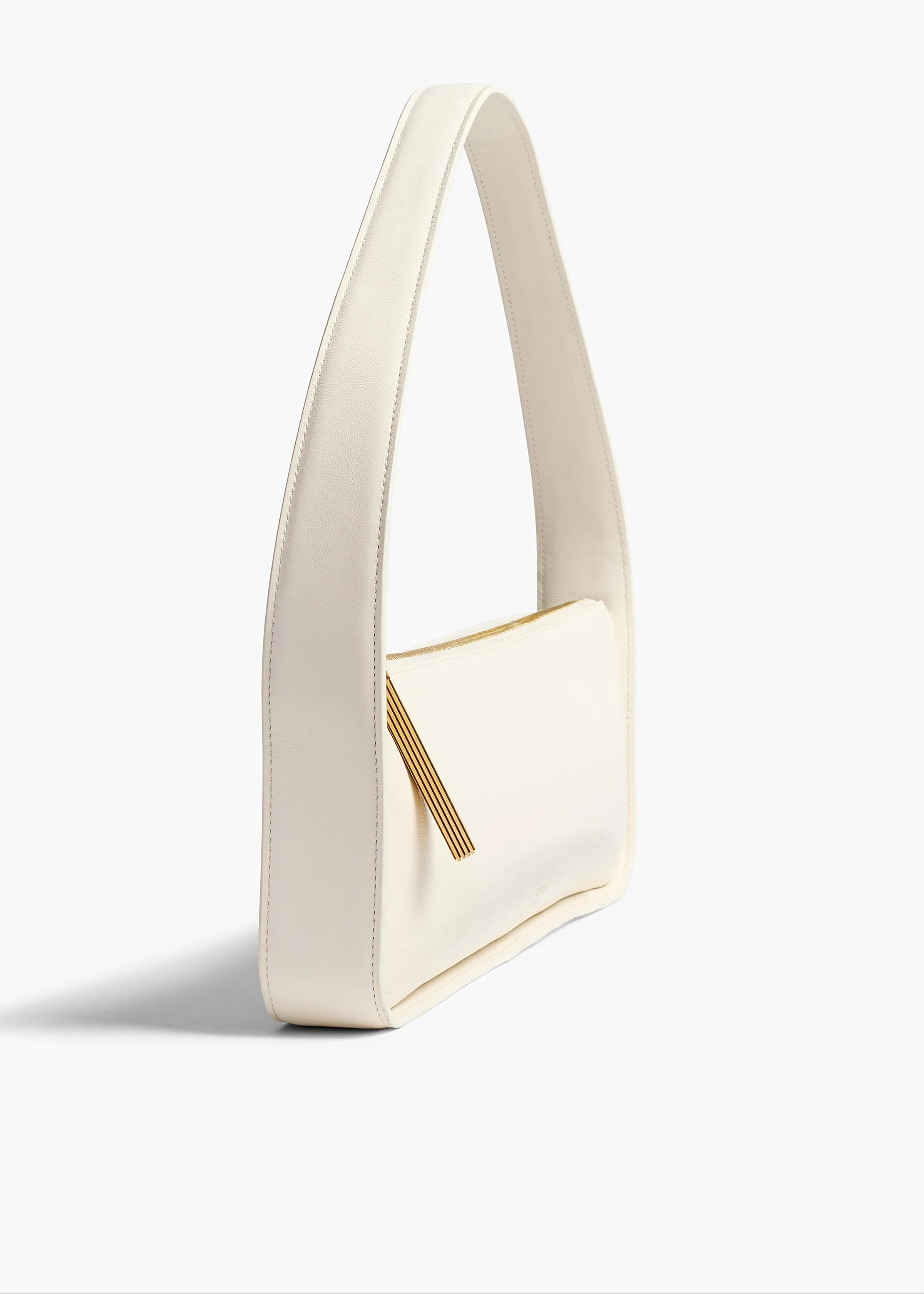 Lori Baguette Bag in Cream Crackle Patent Leather sold by KHAITE product image thumbnail 3