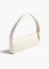 Lori Baguette Bag in Cream Crackle Patent Leather sold by KHAITE