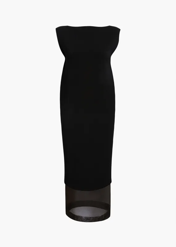 Malik Dress in Black sold by KHAITE