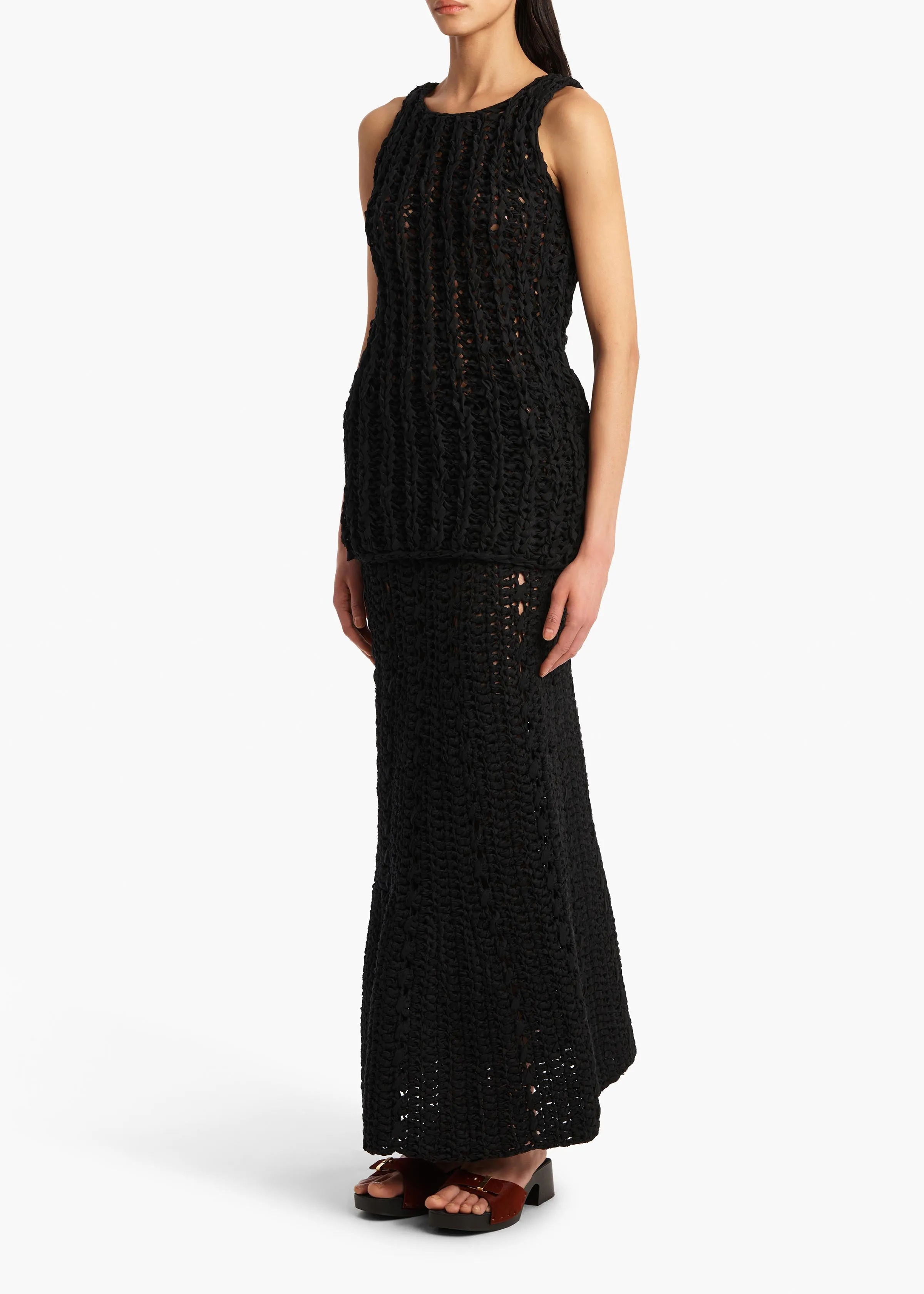 Evita Top in Black sold by KHAITE product image thumbnail 2